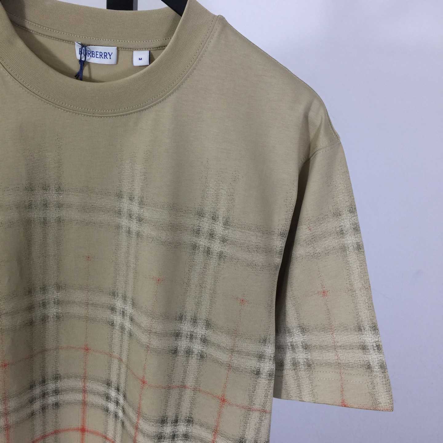 Burberry Gradient Check Cotton T-shirt - DopestKickz