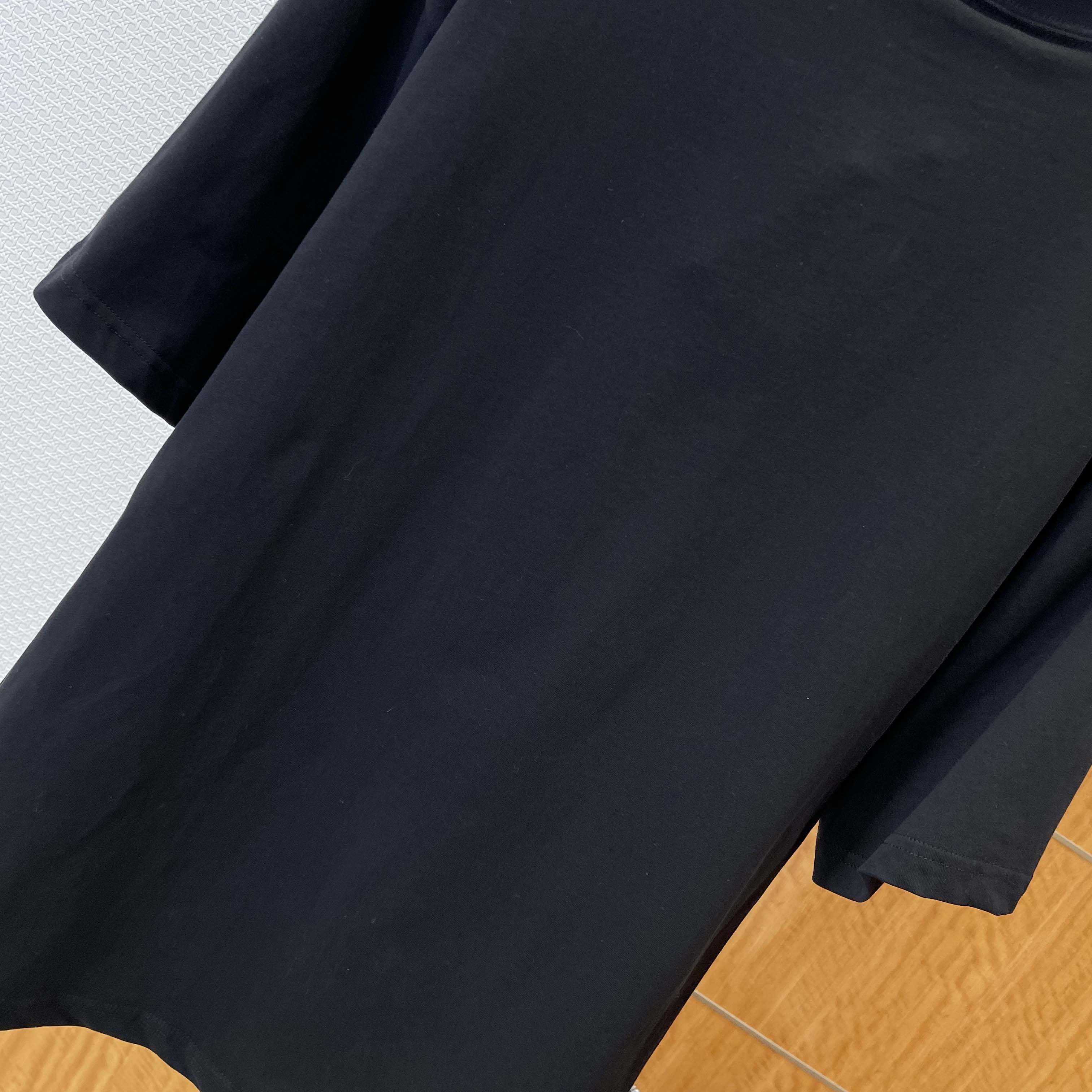 Balenciaga Cursive T-Shirt Medium Fit in black - DopestKickz