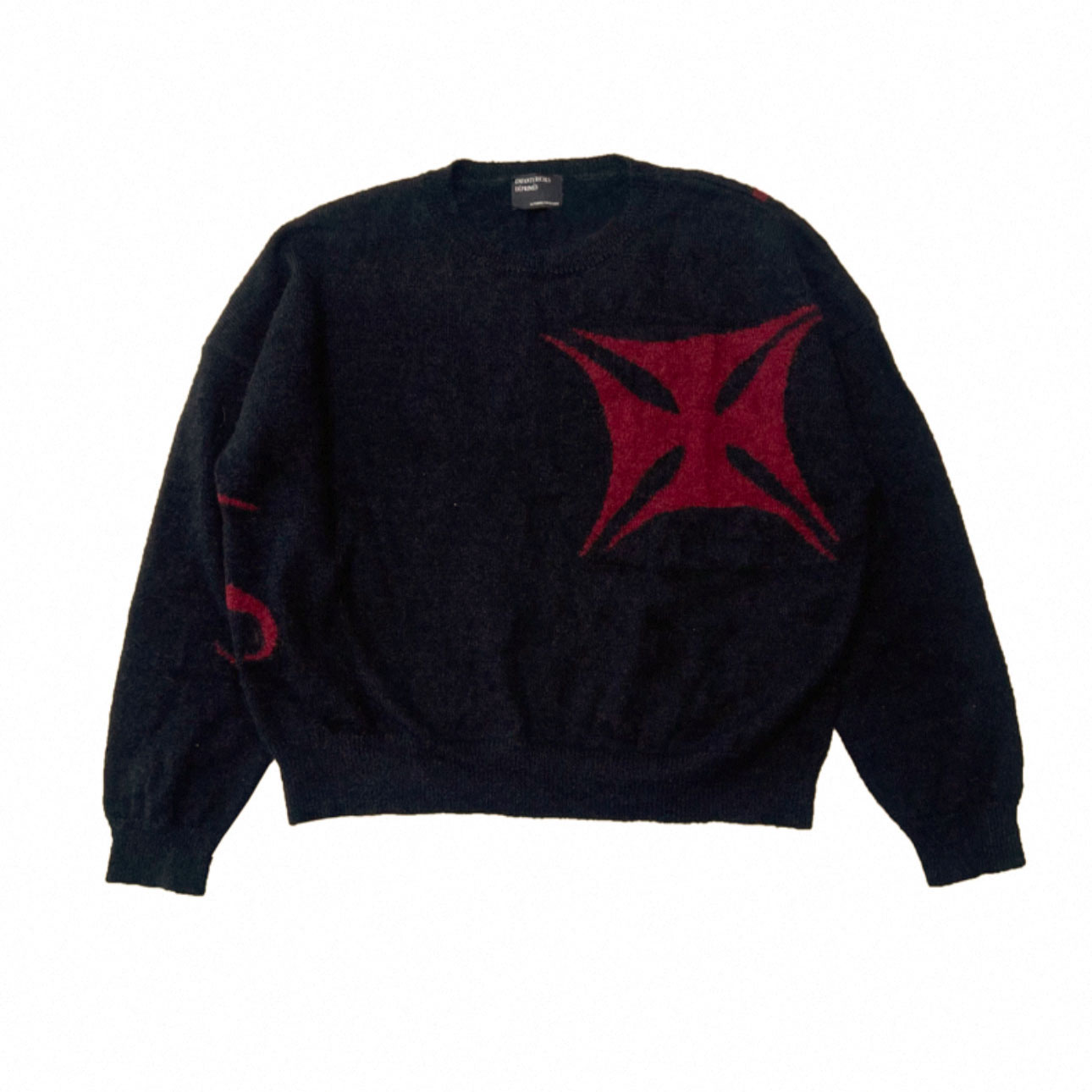 Enfants Riches Déprimés 77 (Tears) Sweater 'Black/Burgundy' - DopestKickz