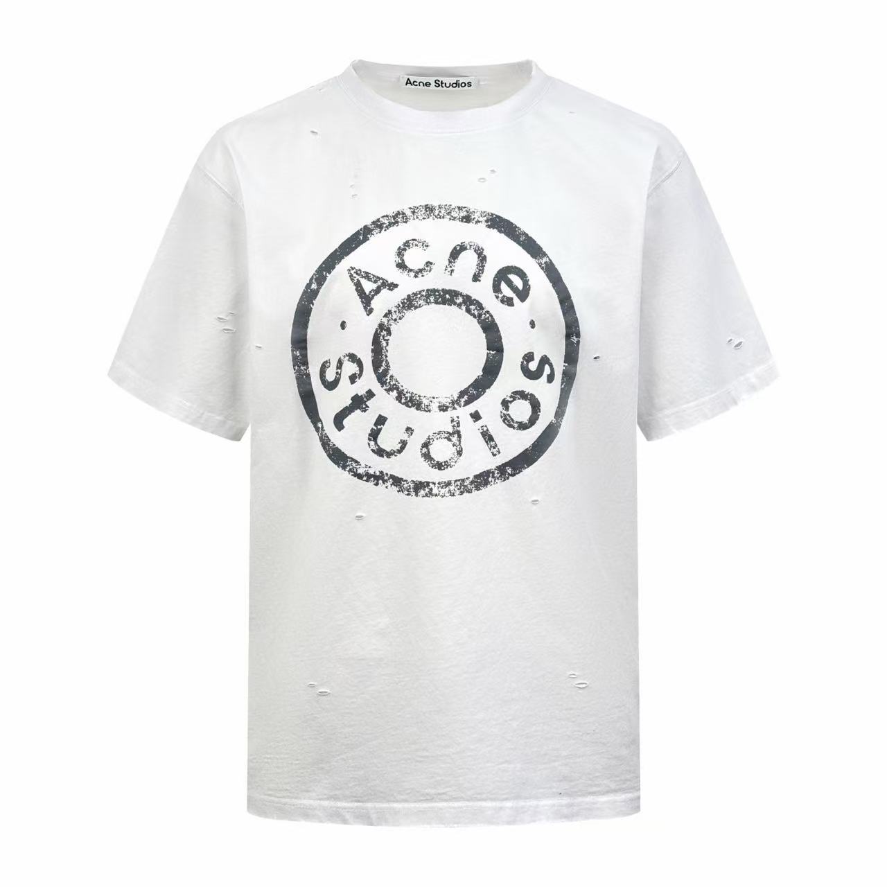 Acne Studios Distressed Logo T-shirt - DopestKickz