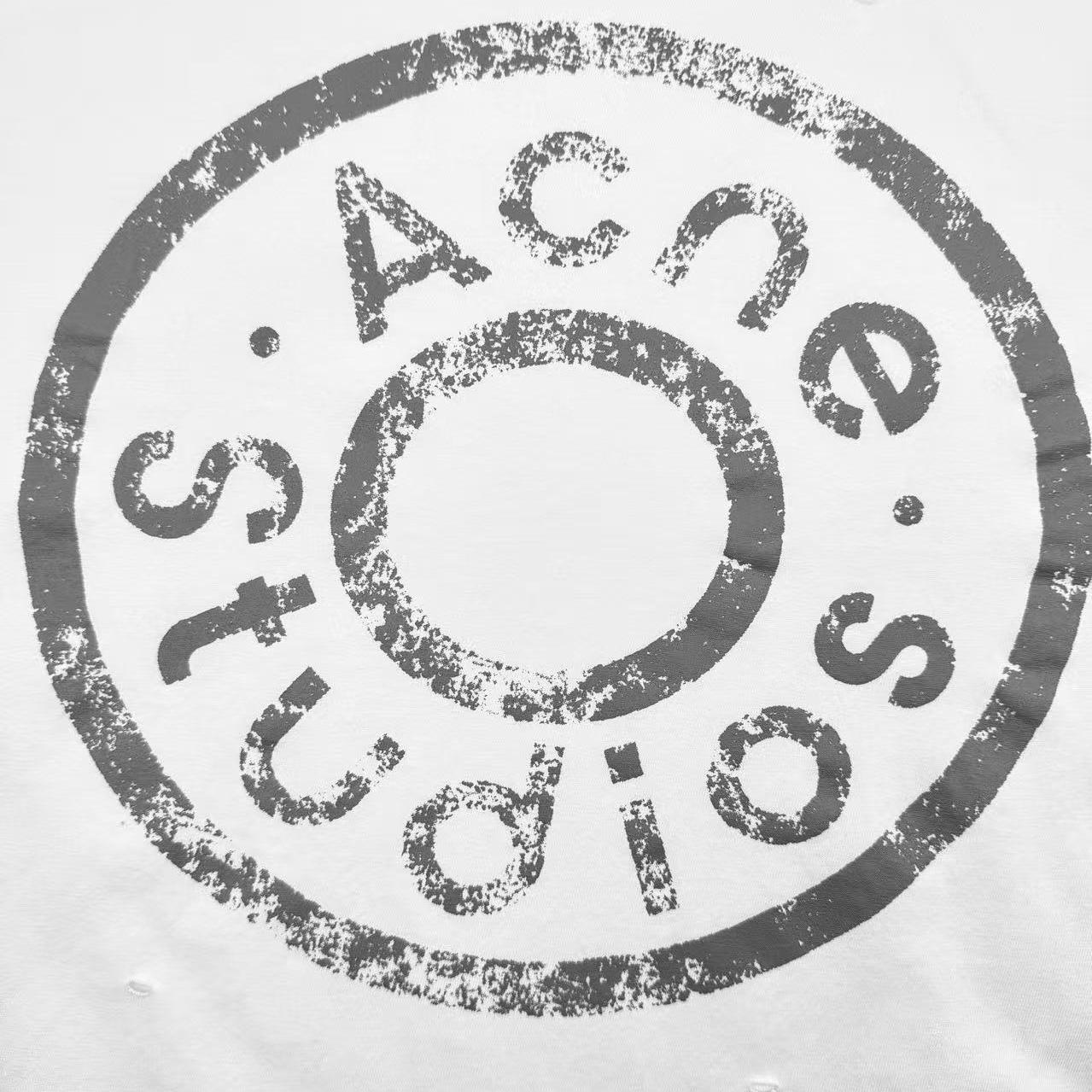 Acne Studios Distressed Logo T-shirt - DopestKickz