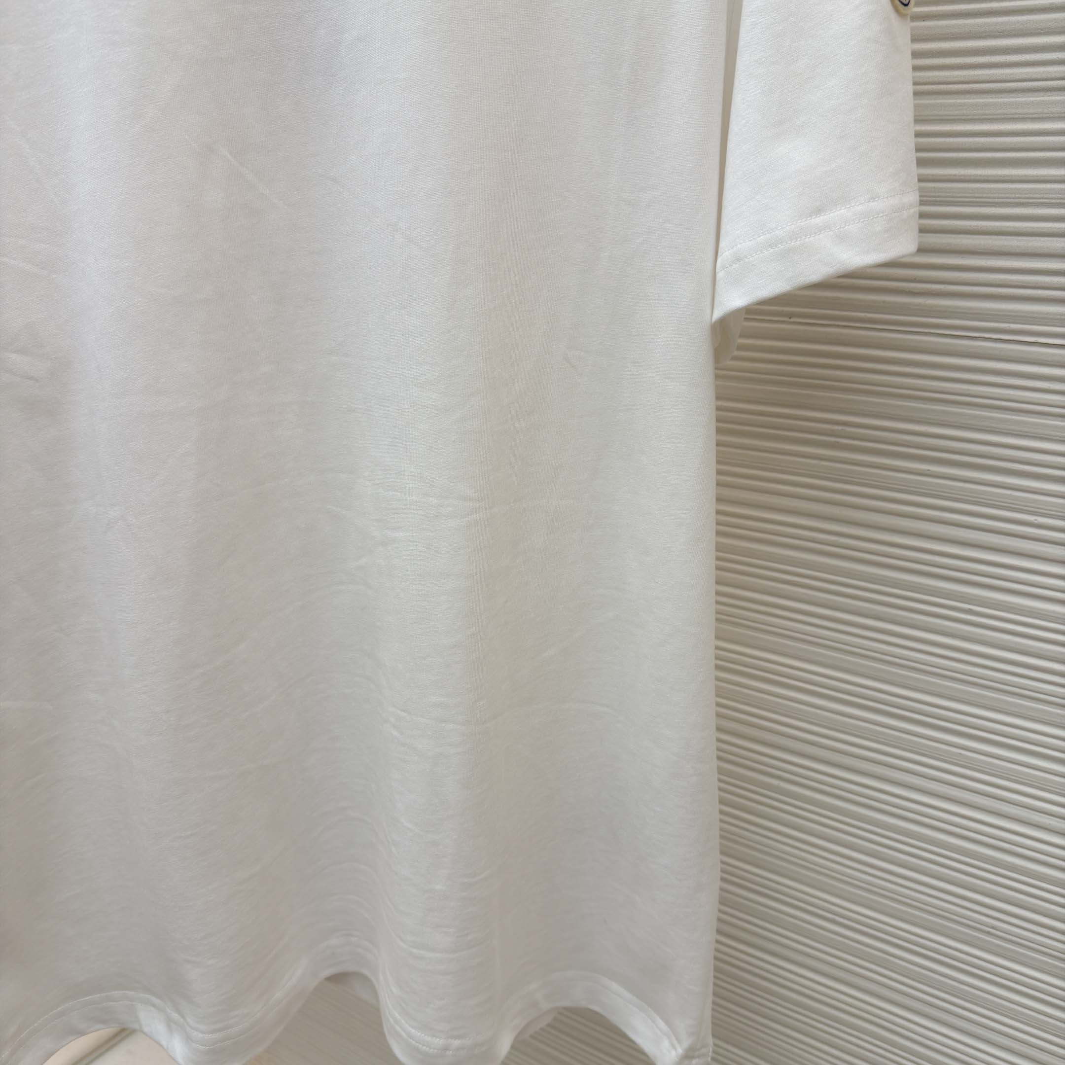 Moncler Embroidered Logo Cotton T-Shirt   - DopestKickz