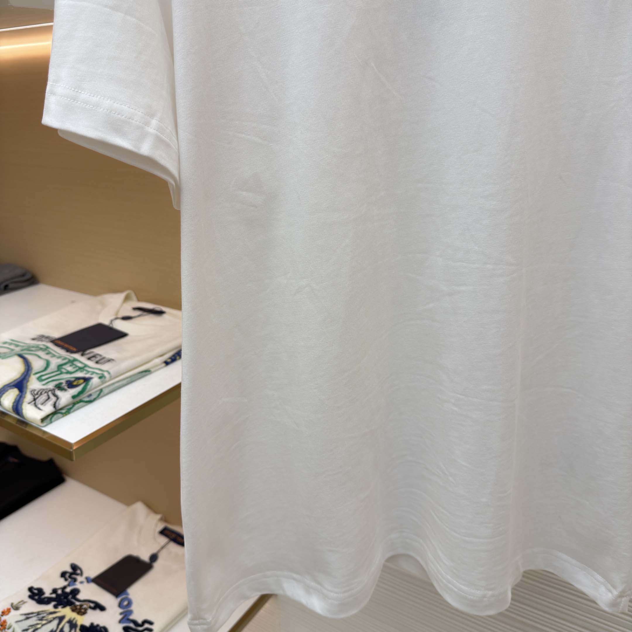 Moncler Embroidered Logo Cotton T-Shirt   - DopestKickz