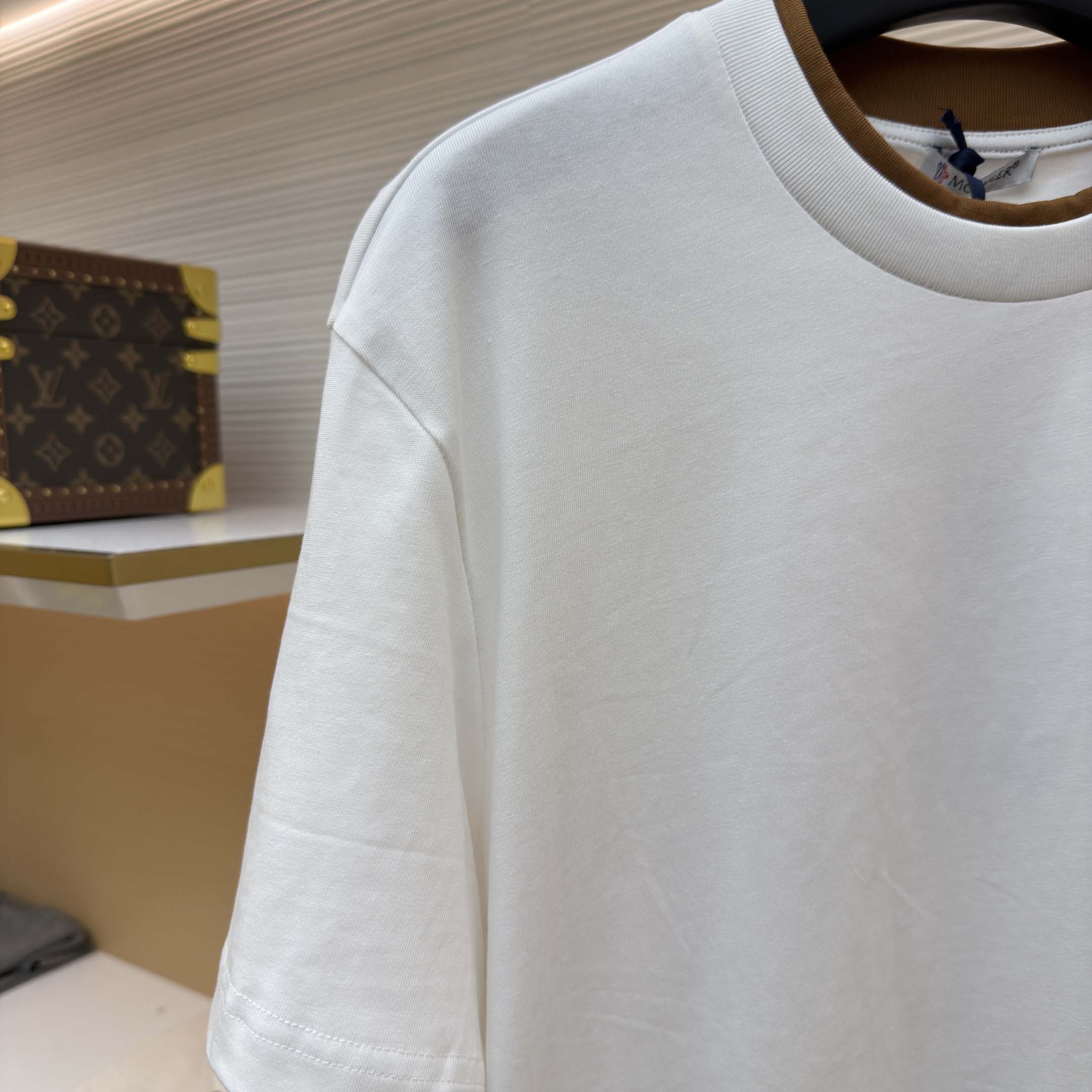 Moncler Embroidered Logo Cotton T-Shirt   - DopestKickz