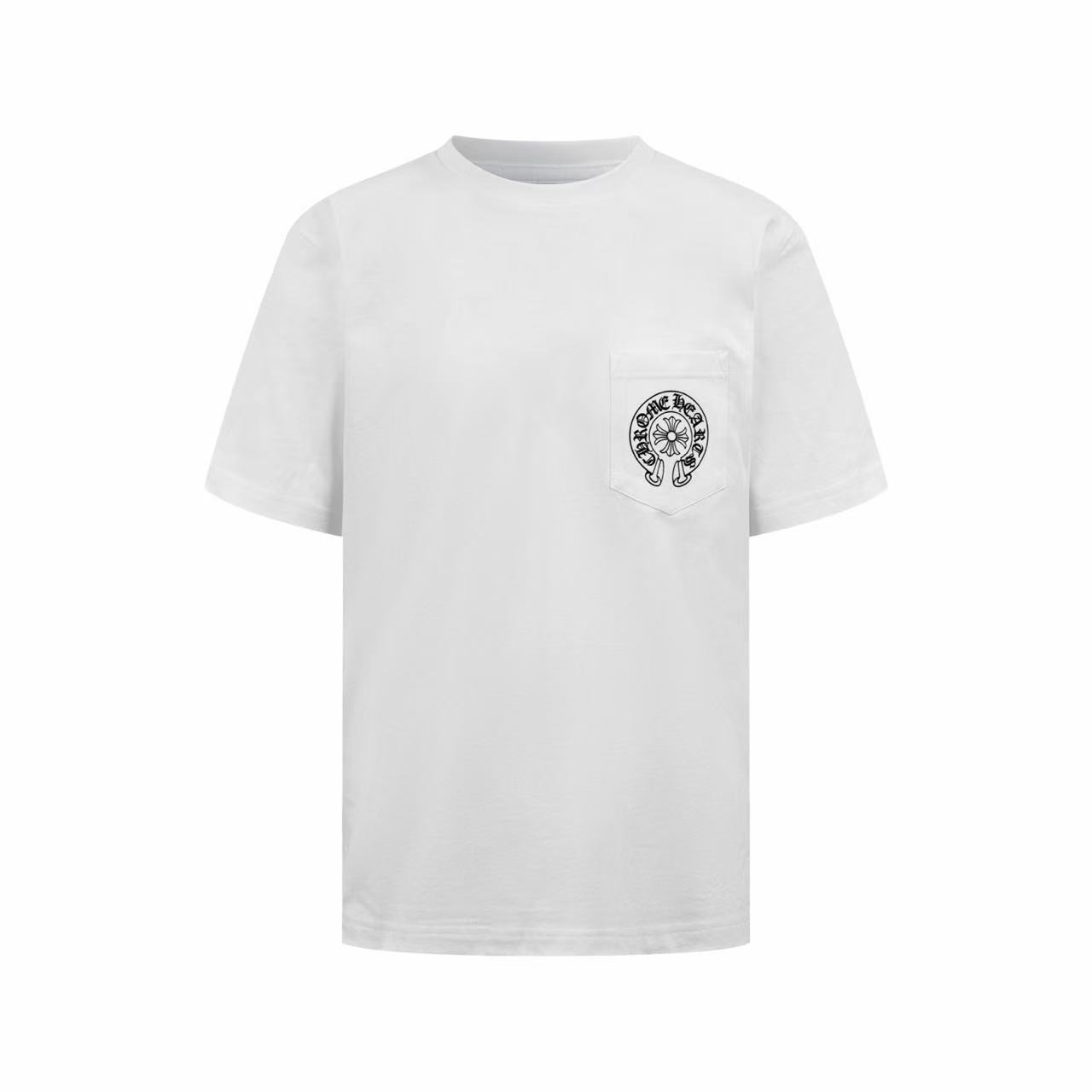 Chrome Hearts Las Vegas Exclusive Horseshoe Logo Pocket T-Shirt 'Black' - DopestKickz