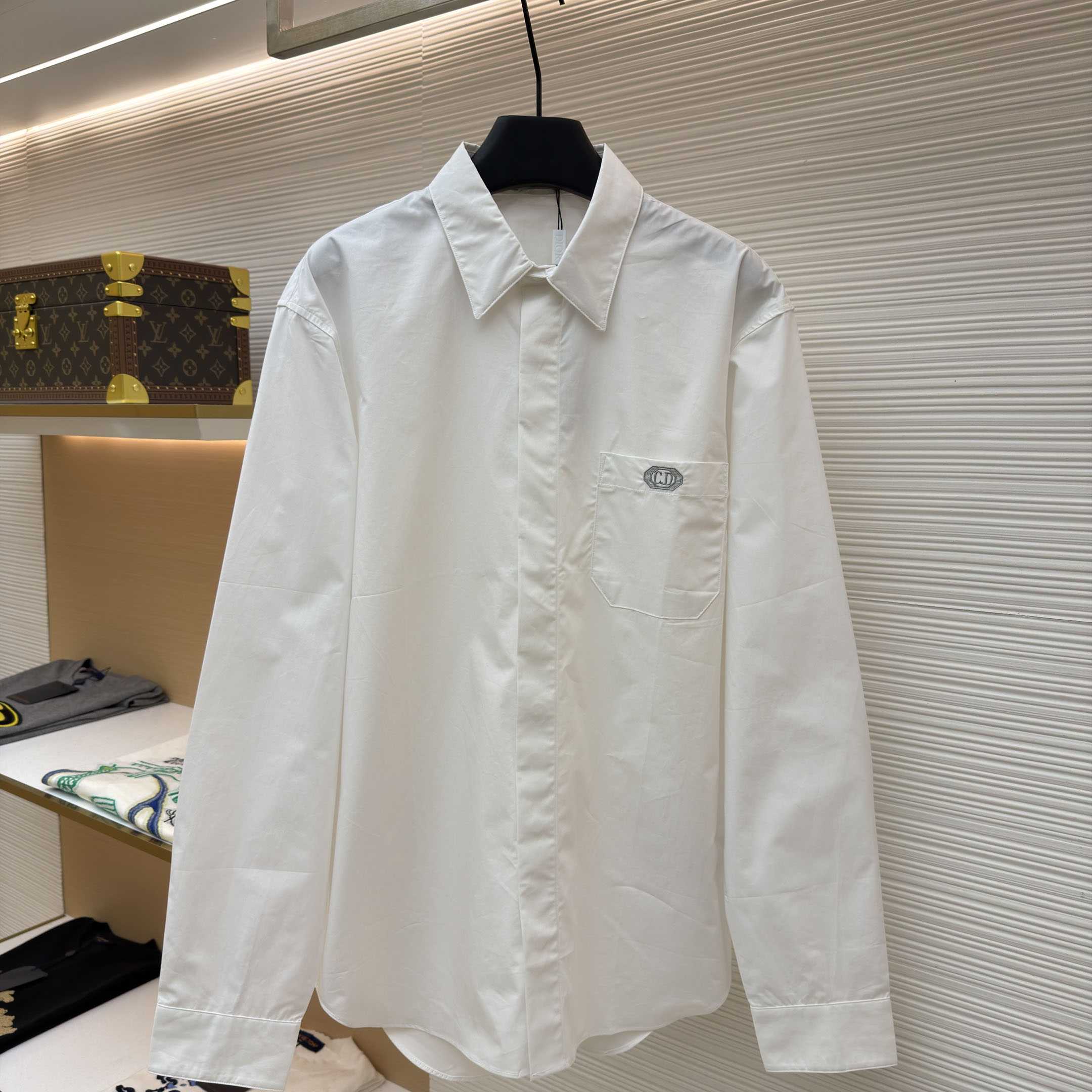 Dior Shirt with CD Box Embroidery - DopestKickz