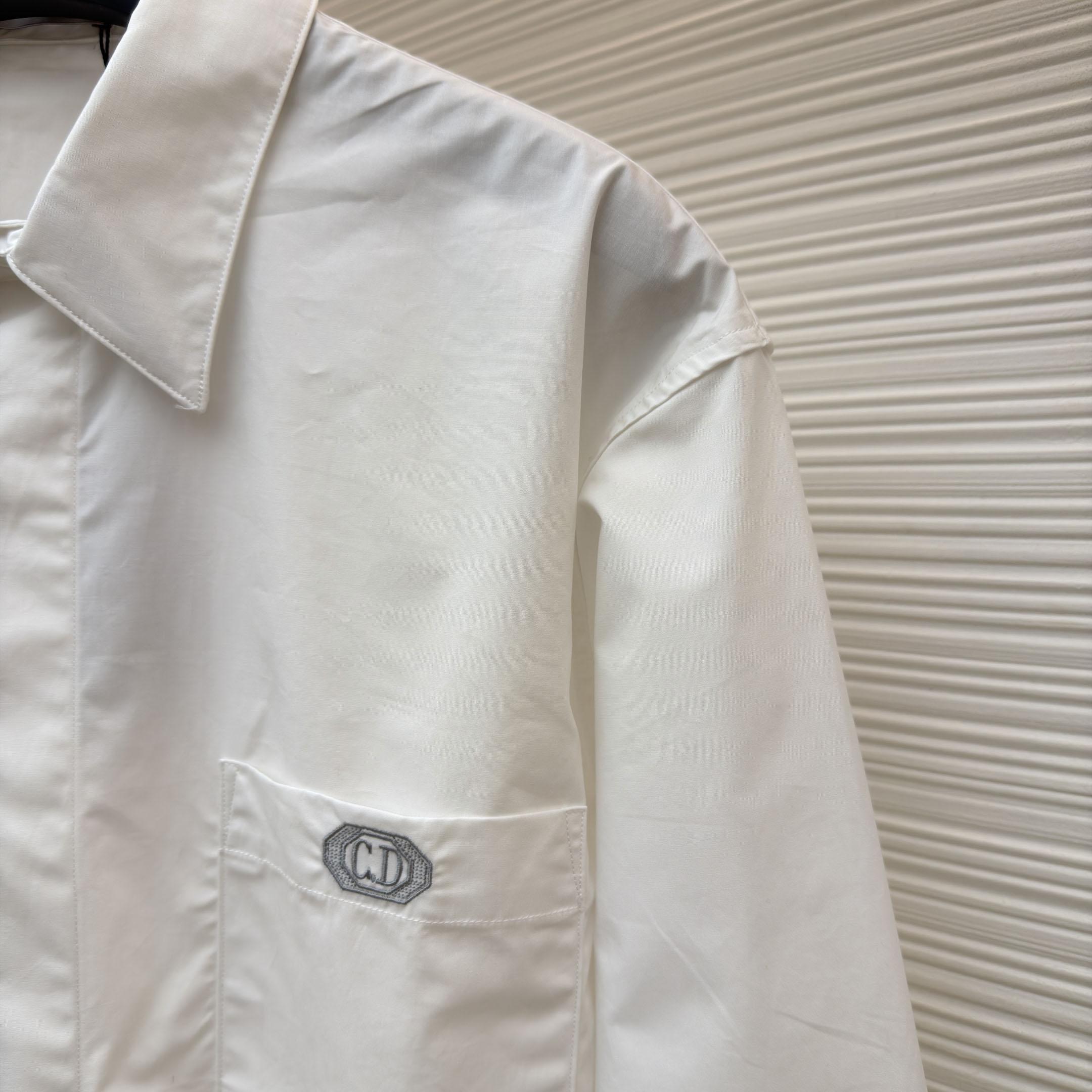Dior Shirt with CD Box Embroidery - DopestKickz