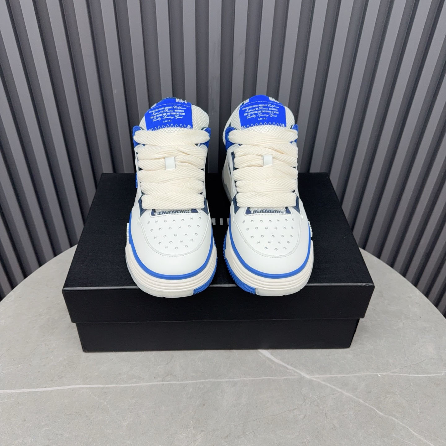 Amiri MA-1 'White Navy' - DopestKickz