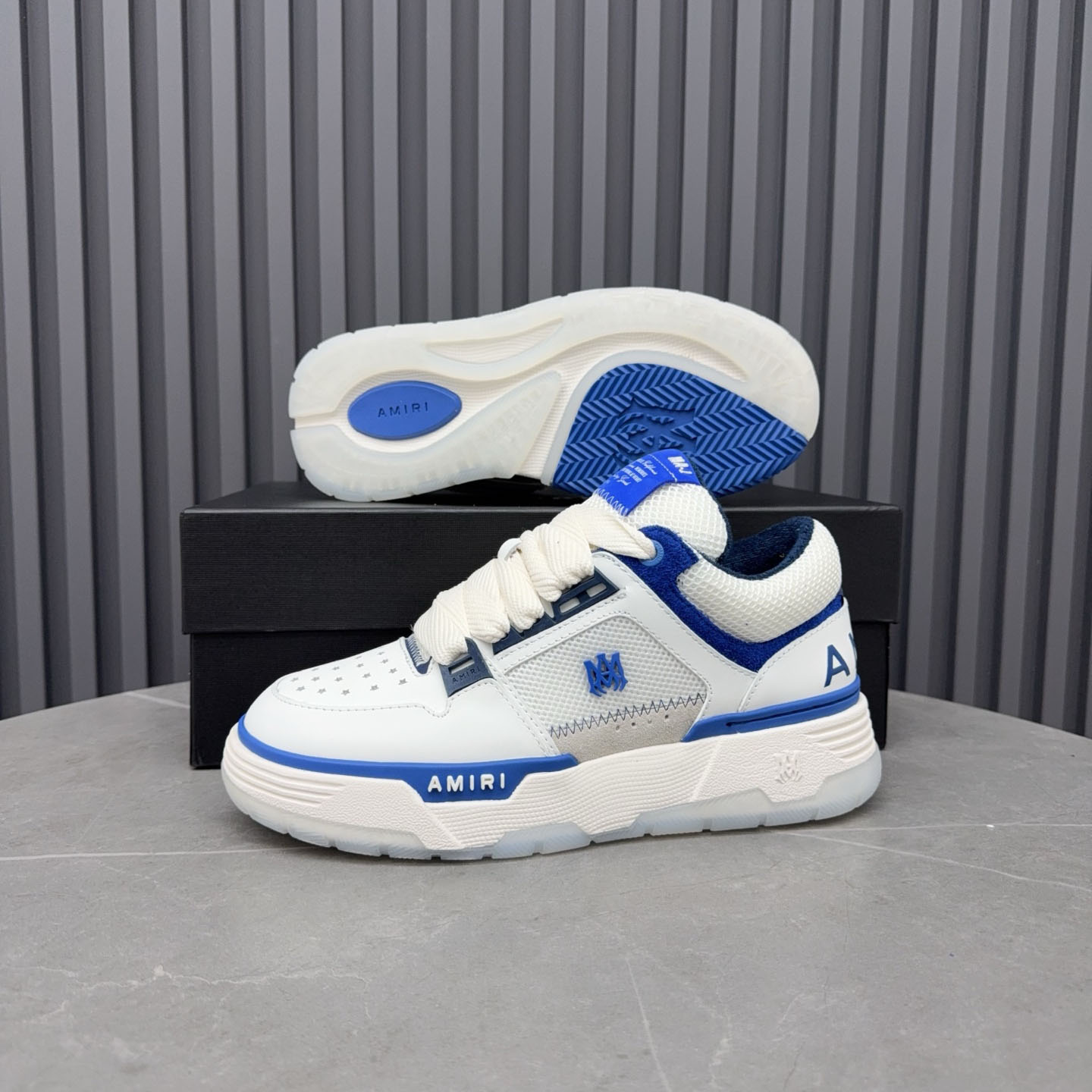 Amiri MA-1 'White Navy' - DopestKickz