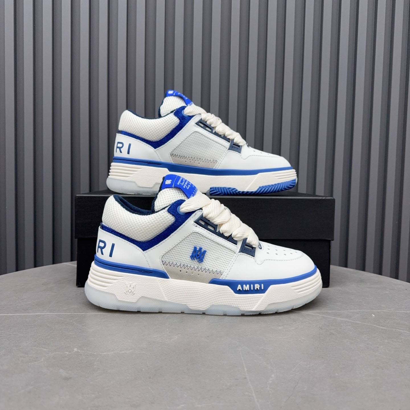 Amiri MA-1 'White Navy' - DopestKickz