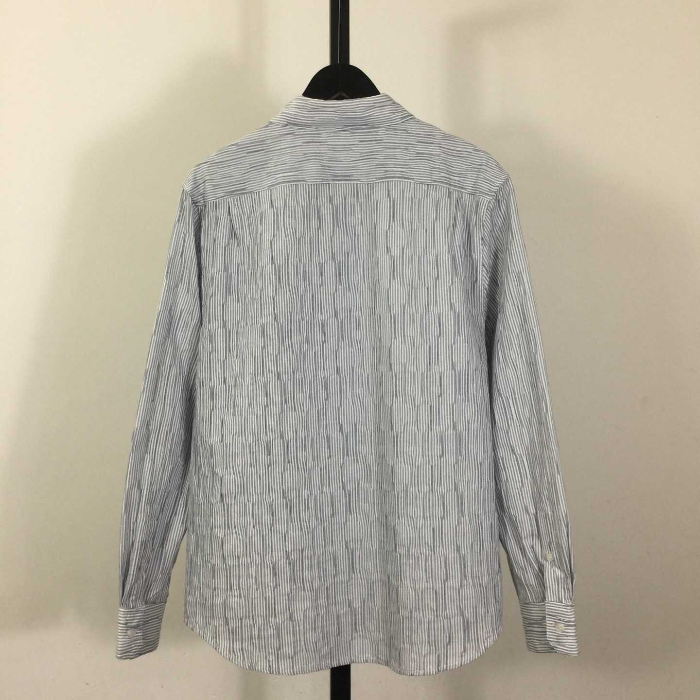 Loewe Striped Long-Sleeve Shirt 'Blue/White' - DopestKickz