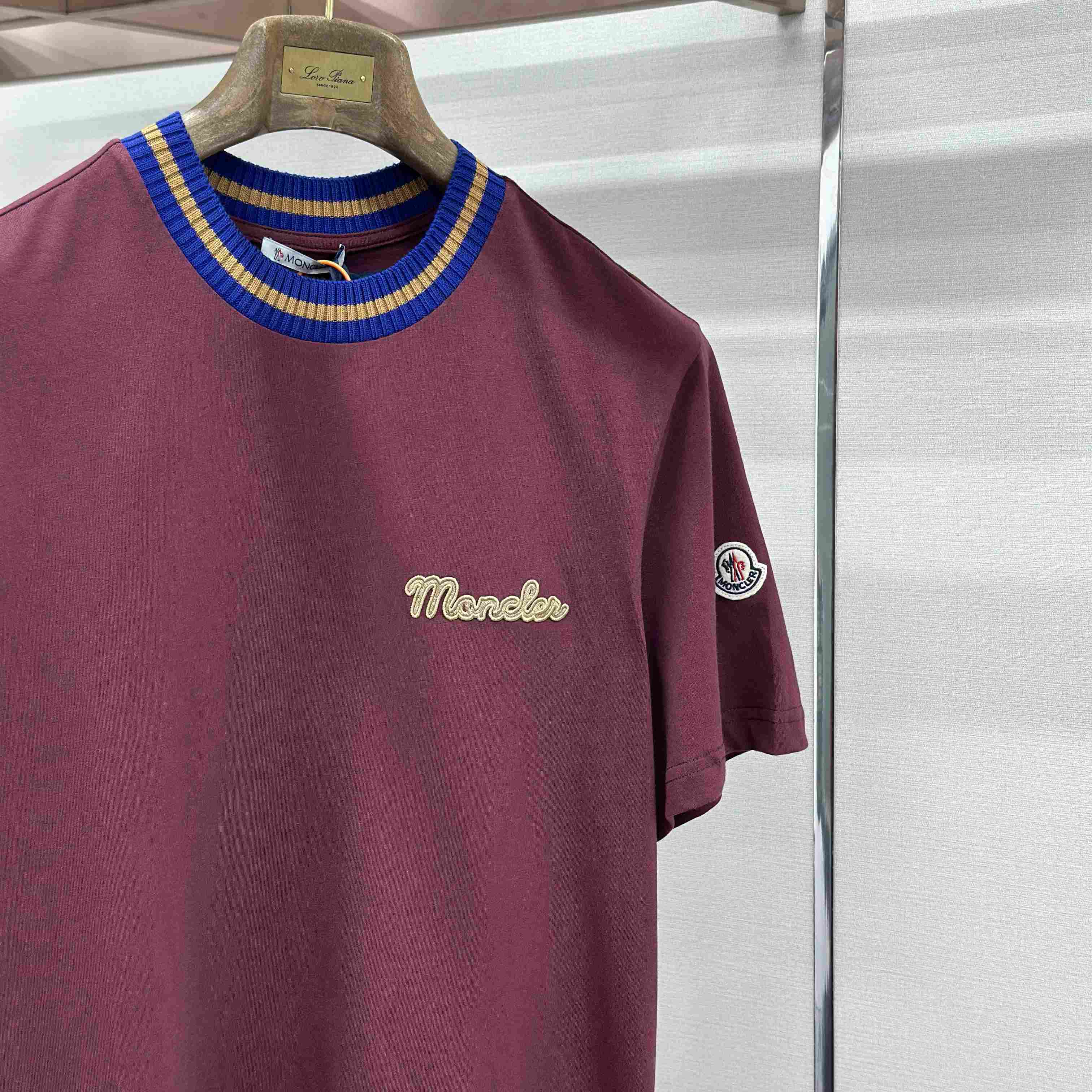 Moncler Embroidered Logo Cotton T-Shirt - DopestKickz