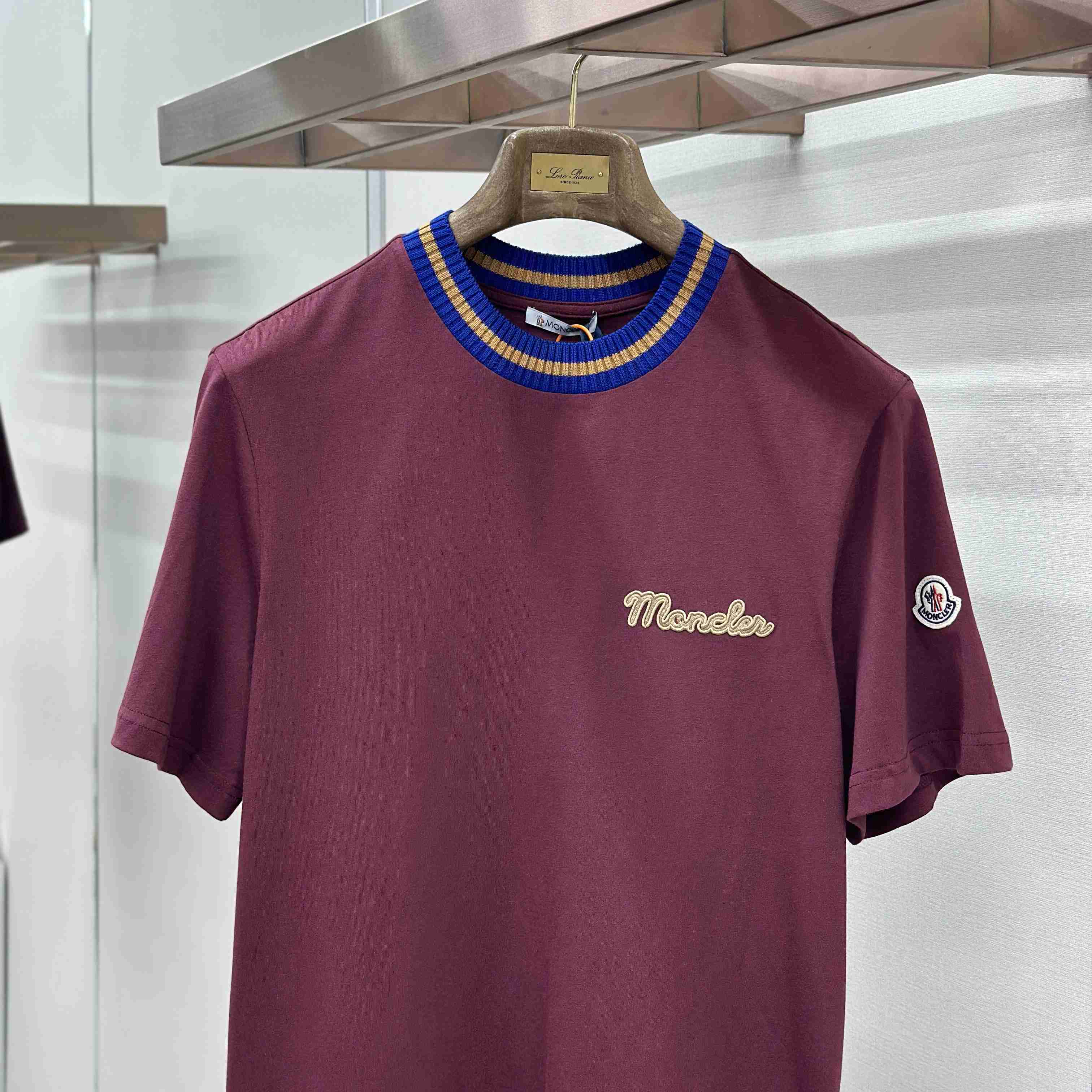 Moncler Embroidered Logo Cotton T-Shirt - DopestKickz