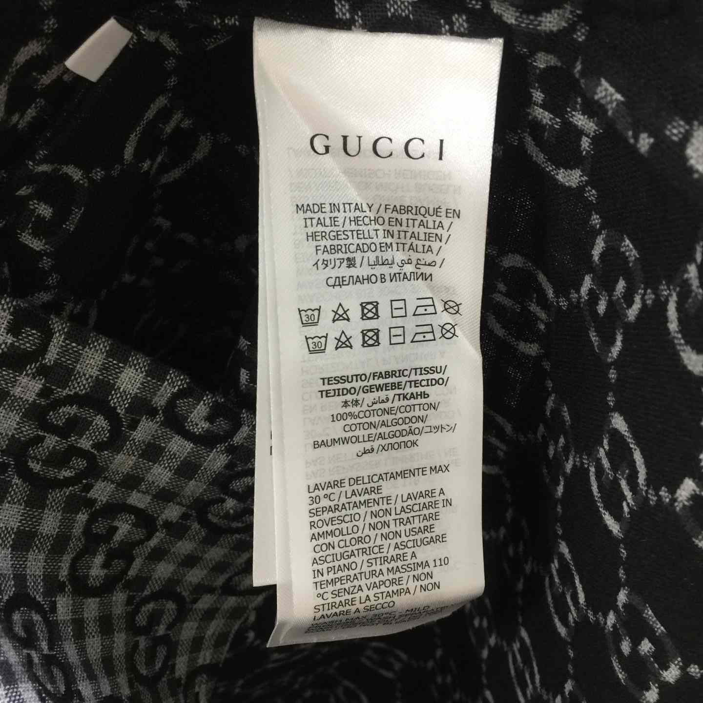 Gucci GG Gingham Cotton Wool Jacquard Shirt - DopestKickz