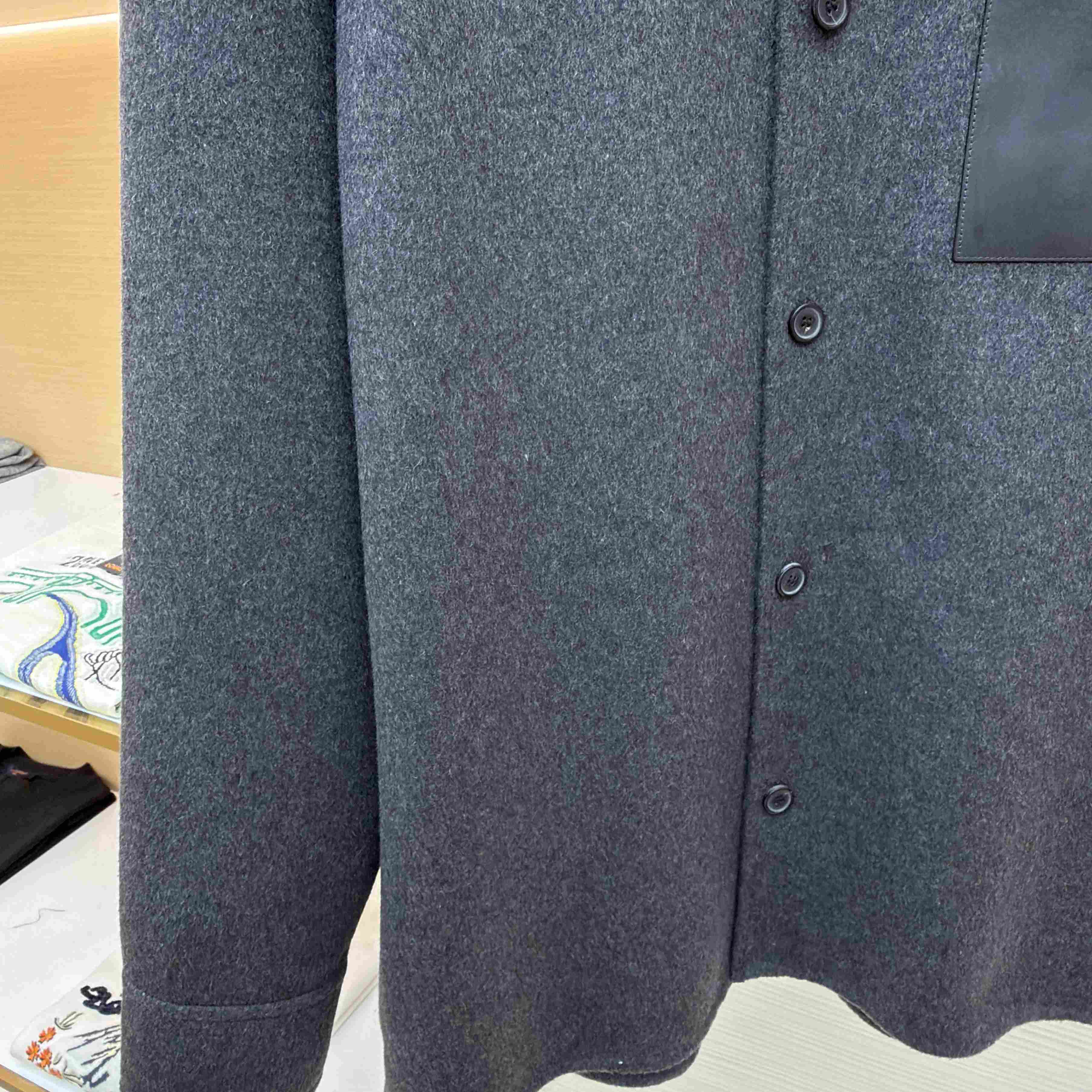 Loewe Overshirt In Wool And Cashmere - DopestKickz