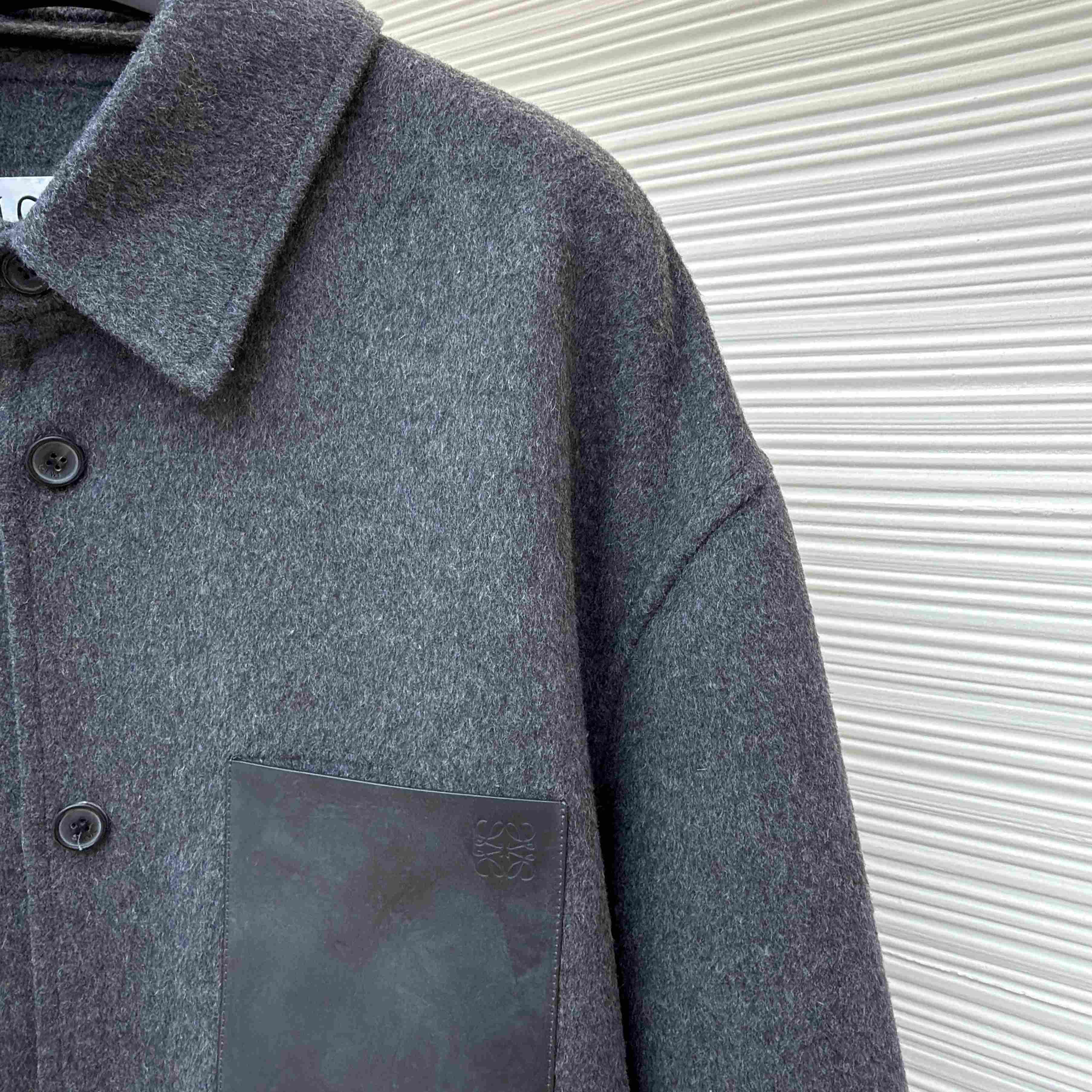 Loewe Overshirt In Wool And Cashmere - DopestKickz