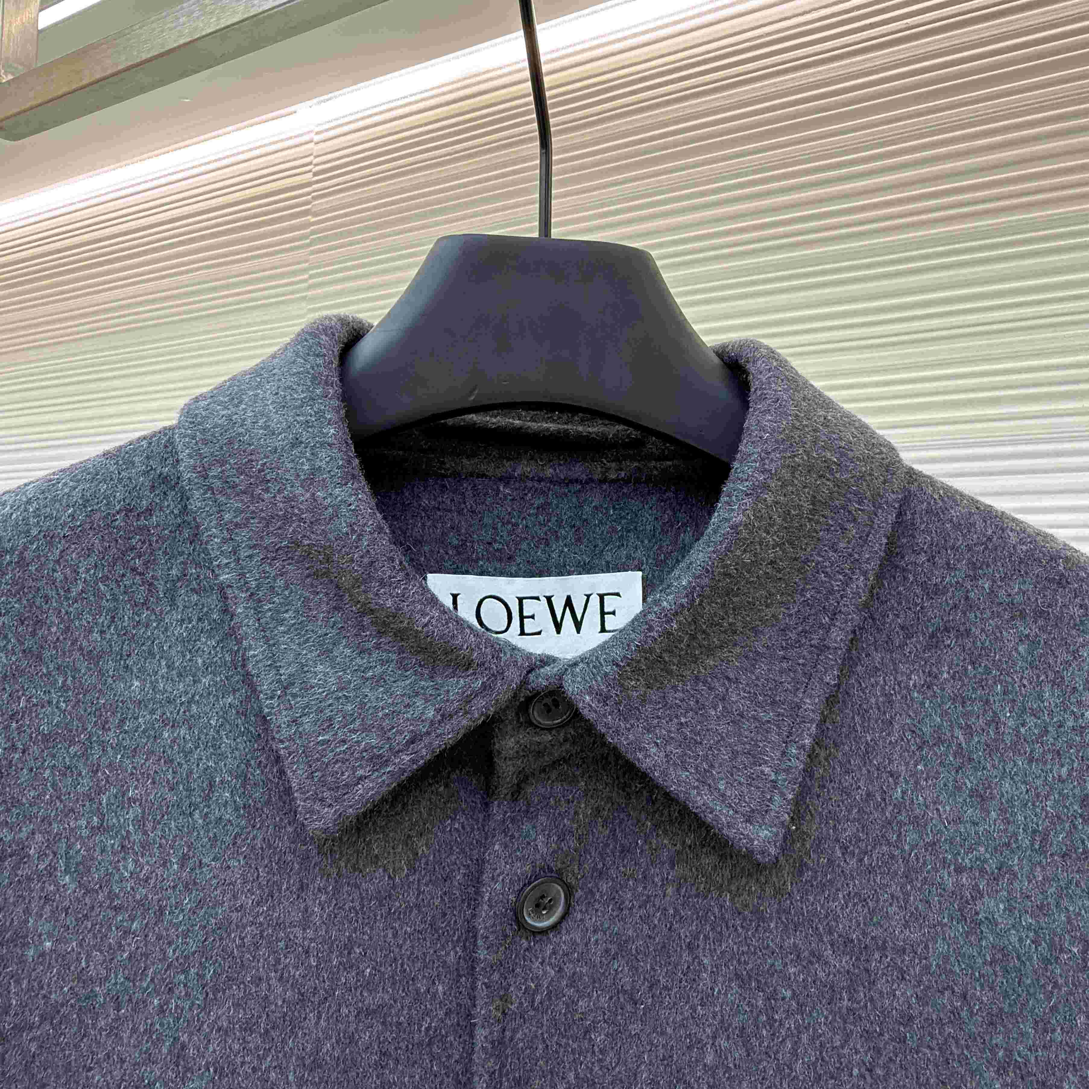 Loewe Overshirt In Wool And Cashmere - DopestKickz