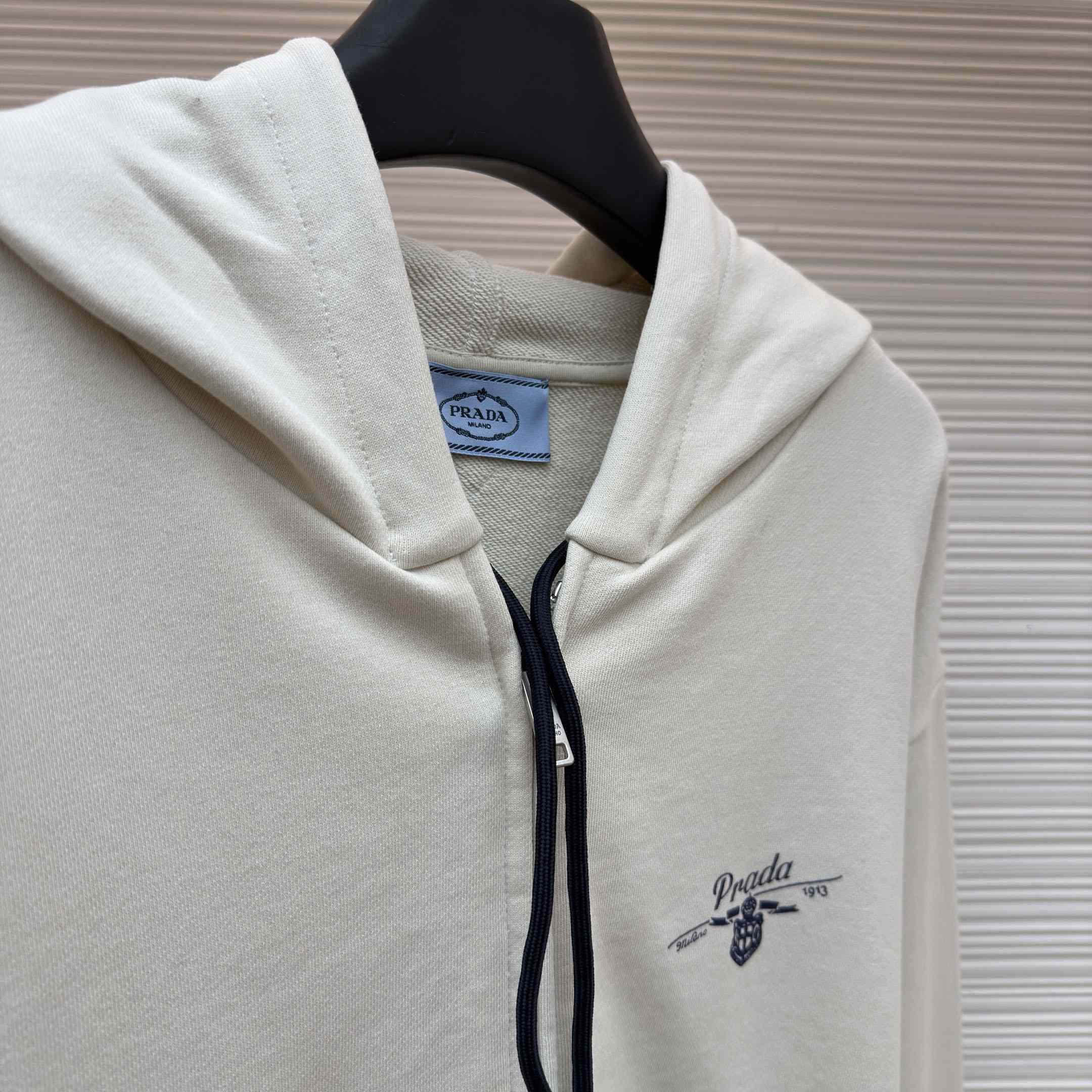 Prada   Cotton Fleece Zipper Hoodie - DopestKickz