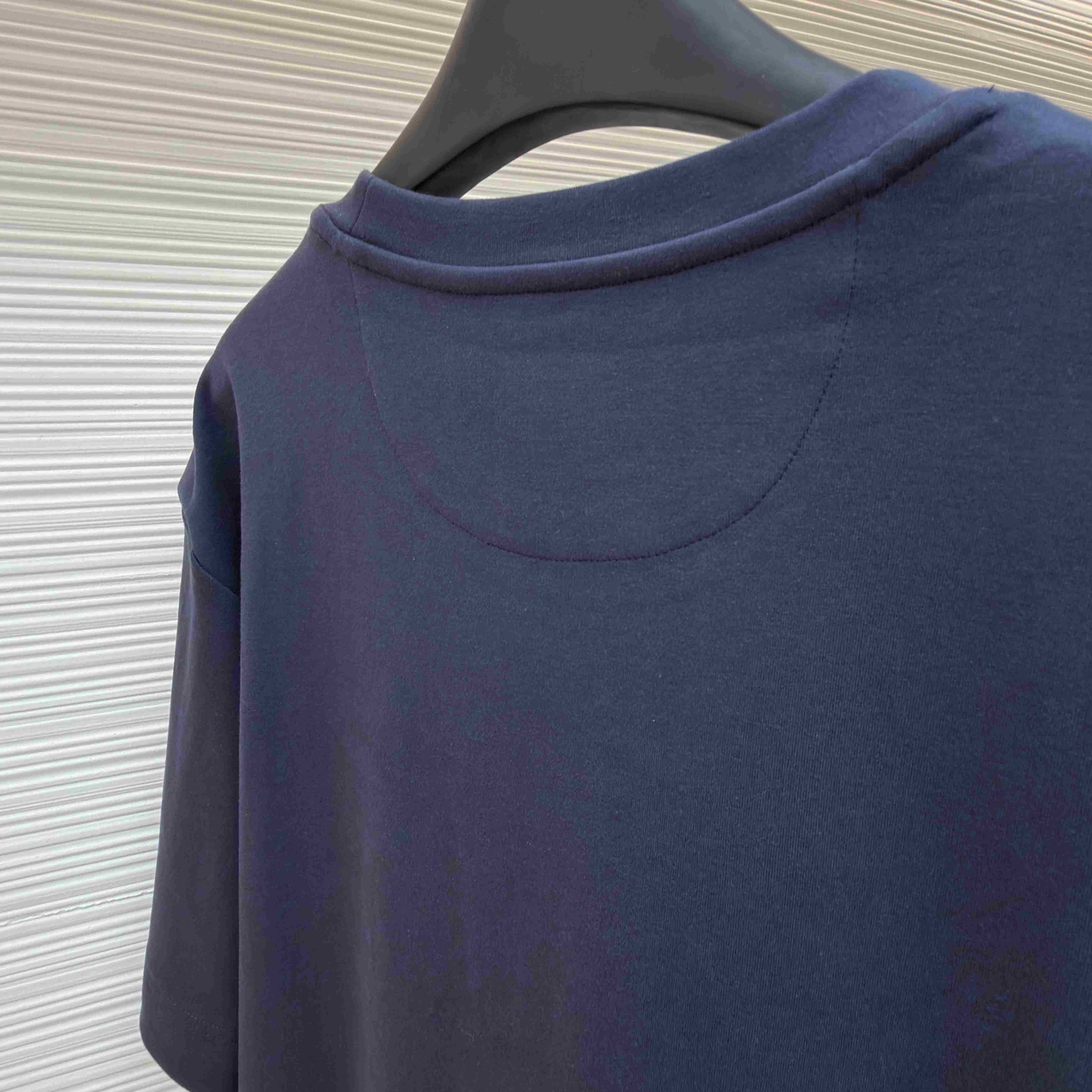 Fendi Navy Blue Cotton T-shirt - DopestKickz