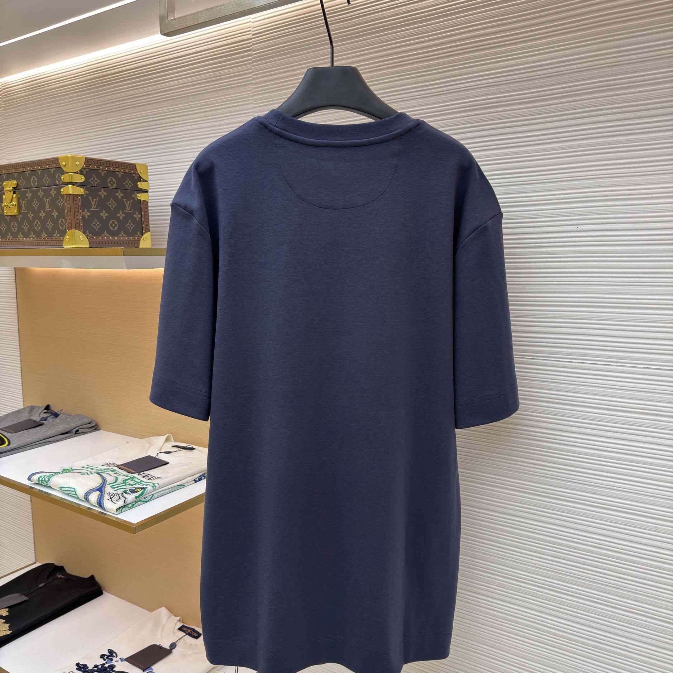 Fendi Navy Blue Cotton T-shirt - DopestKickz