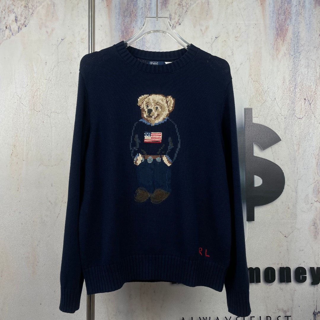 Ralph Lauren Polo Bear Cotton Sweater - DopestKickz
