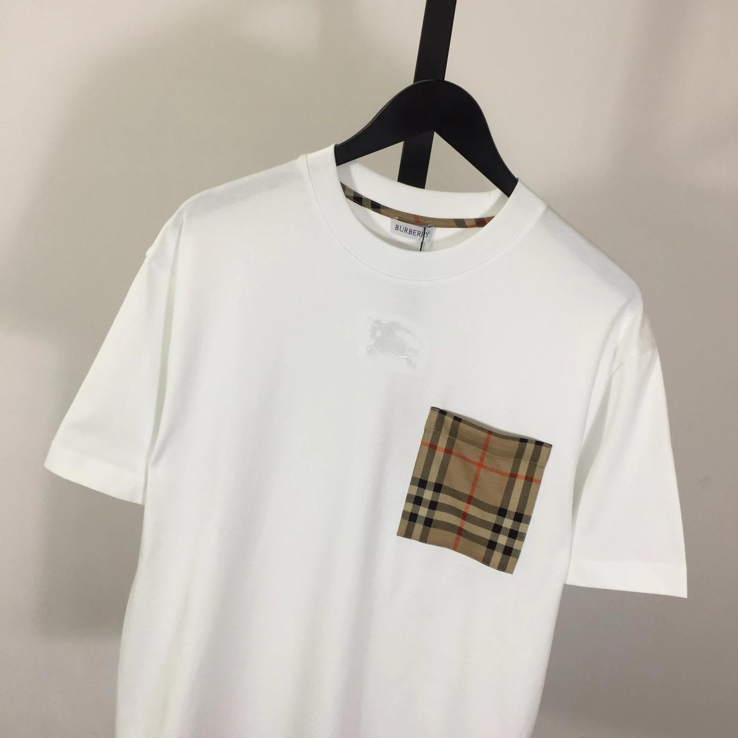 Burberry Check Pocket Cotton T-shirt - DopestKickz