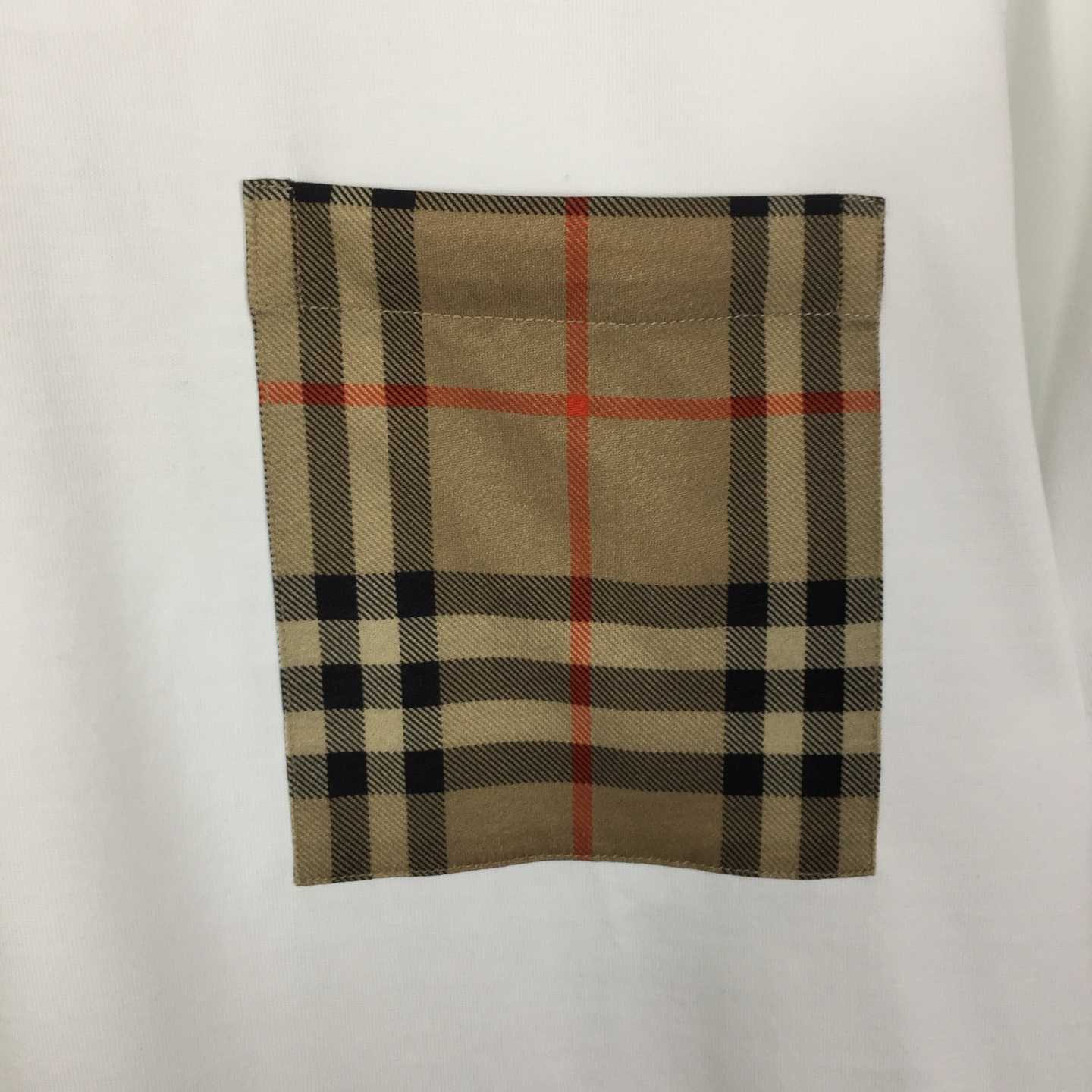 Burberry Check Pocket Cotton T-shirt - DopestKickz