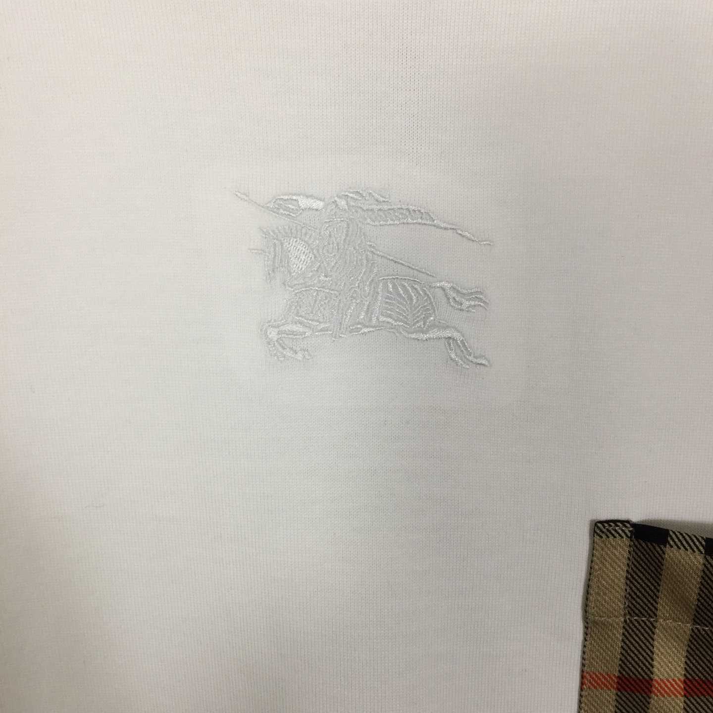 Burberry Check Pocket Cotton T-shirt - DopestKickz