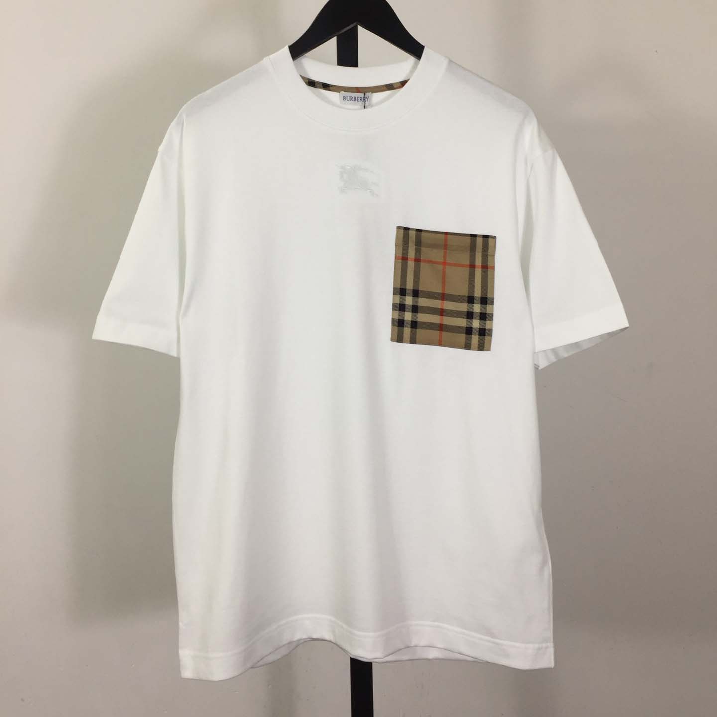 Burberry Check Pocket Cotton T-shirt - DopestKickz