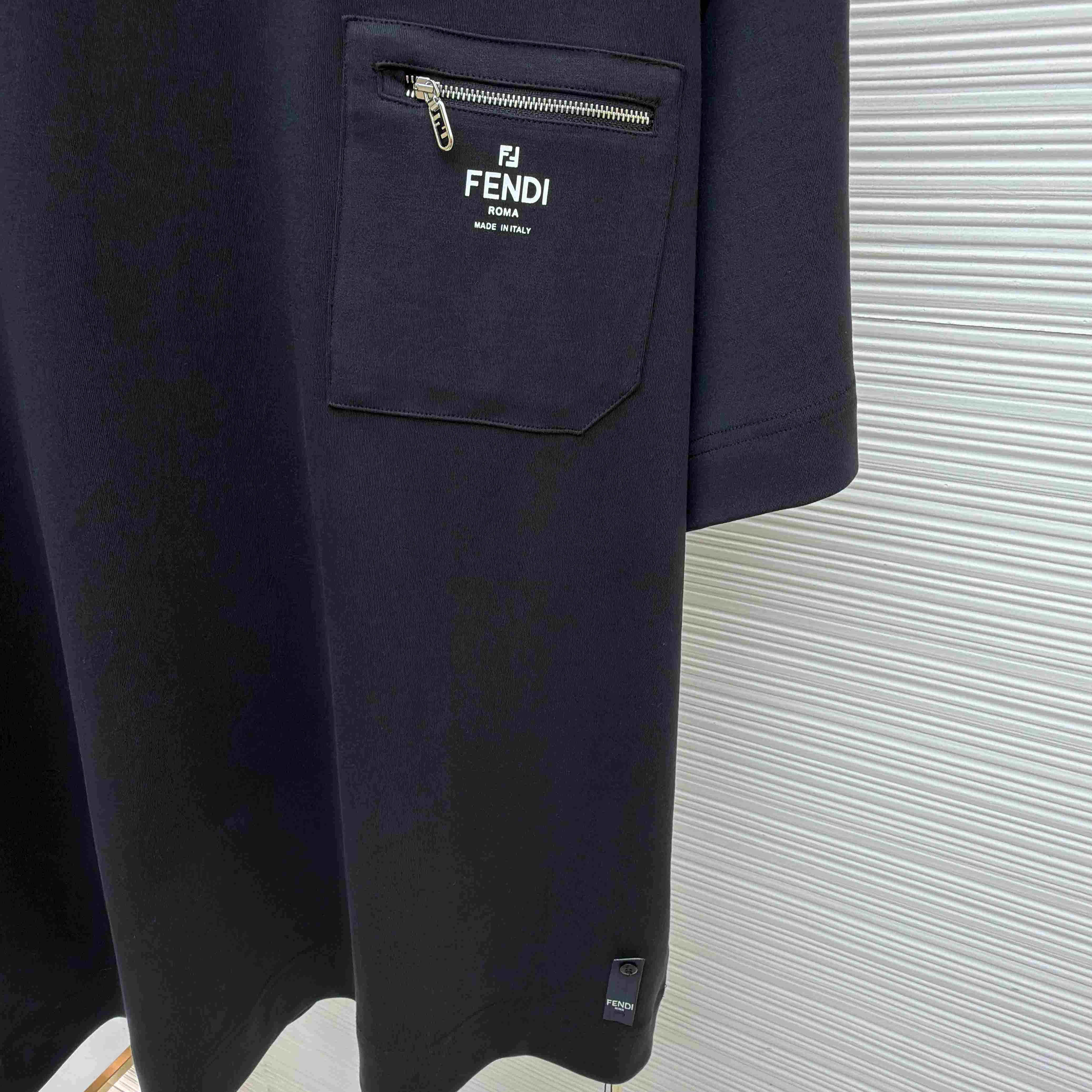 Fendi Black Cotton T-shirt - DopestKickz