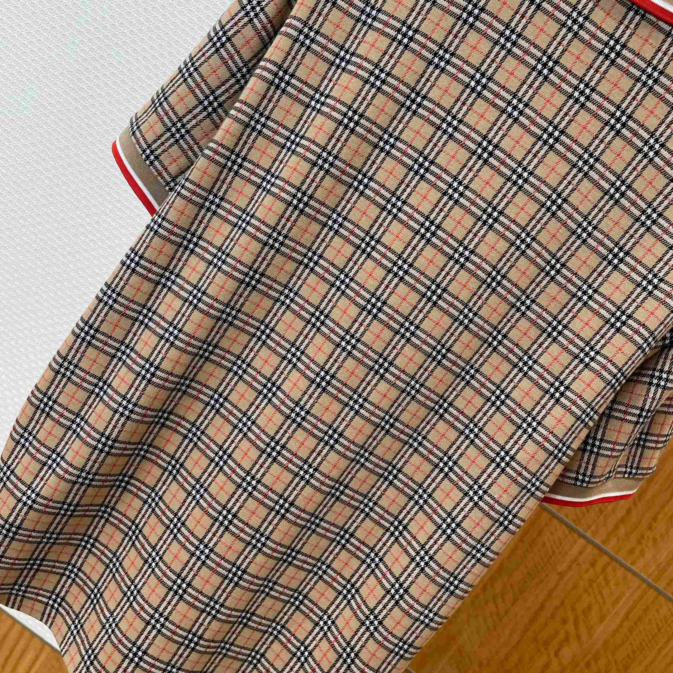 Burberry Check Cotton Blend Polo Shirt - DopestKickz