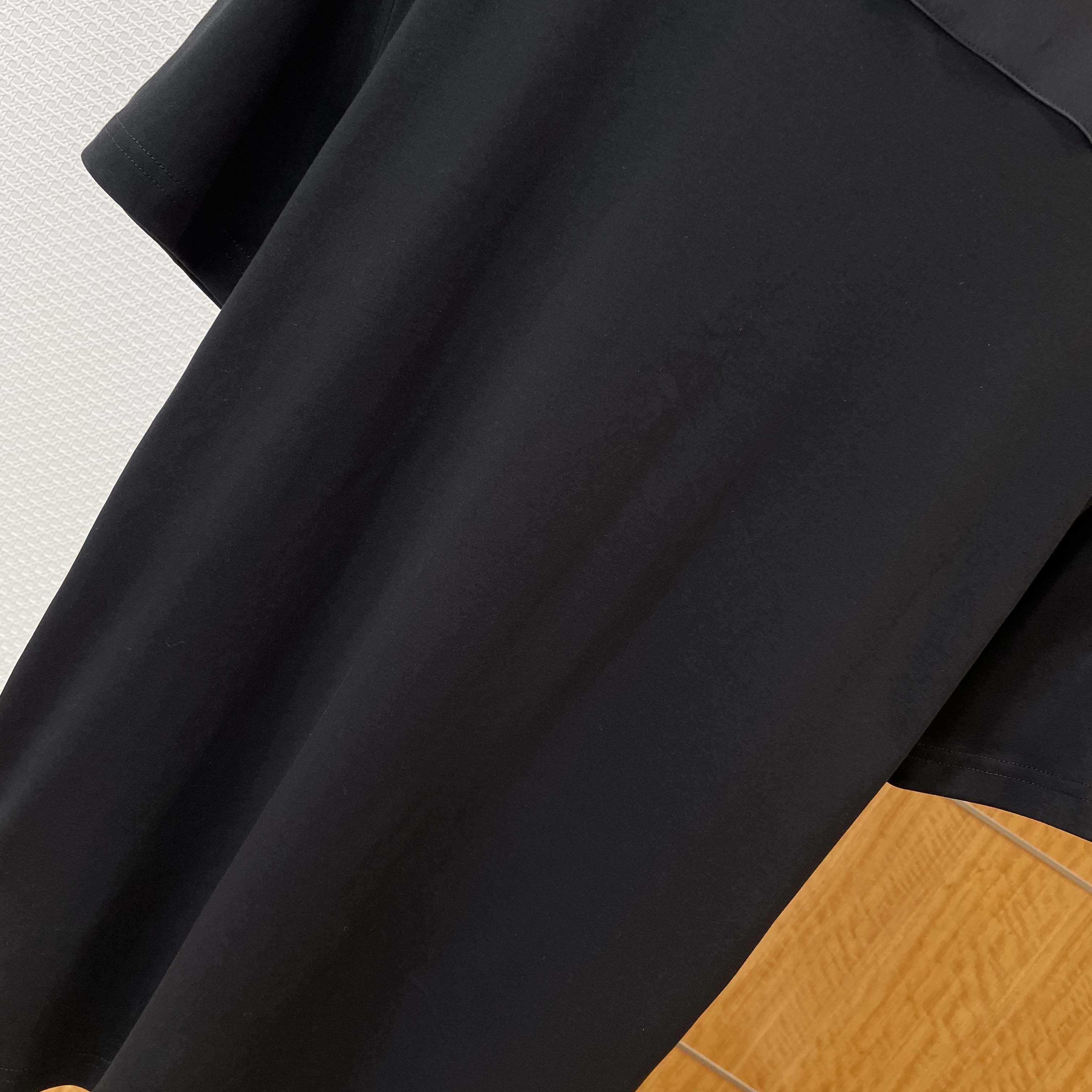 Prada Stretch Cotton Polo Shirt With Re-Nylon Details - DopestKickz