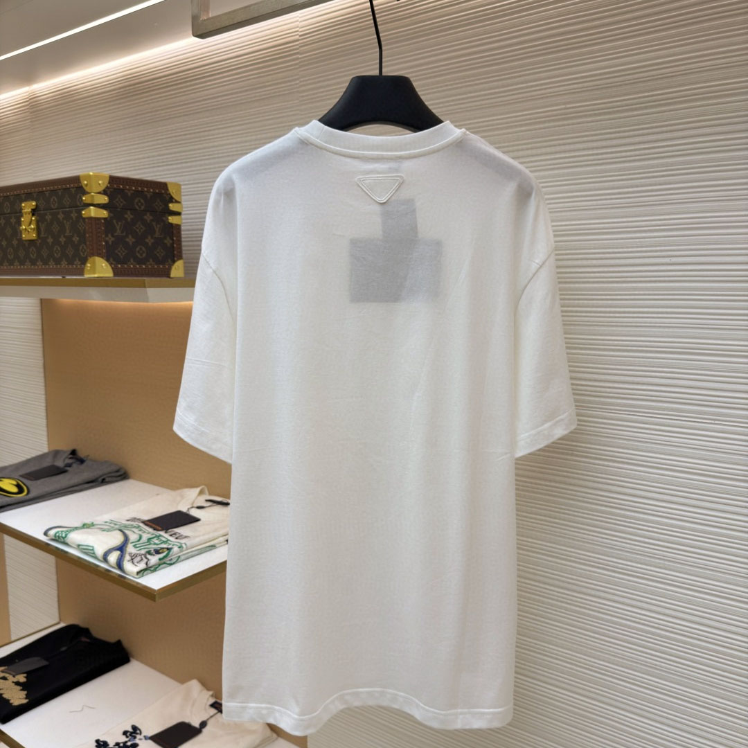 Prada Printed Cotton T-shirt - DopestKickz
