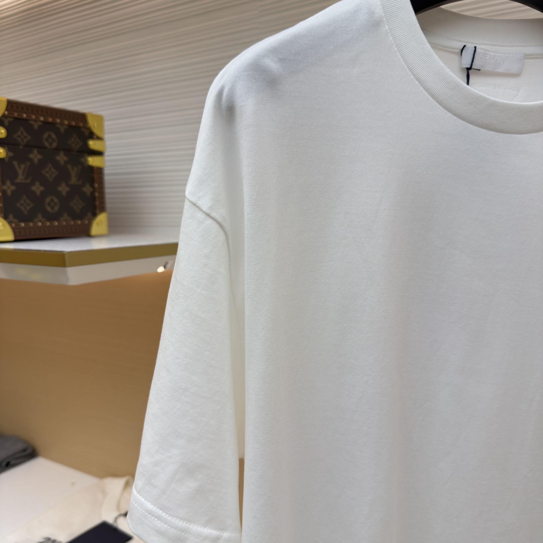 Prada Printed Cotton T-shirt - DopestKickz