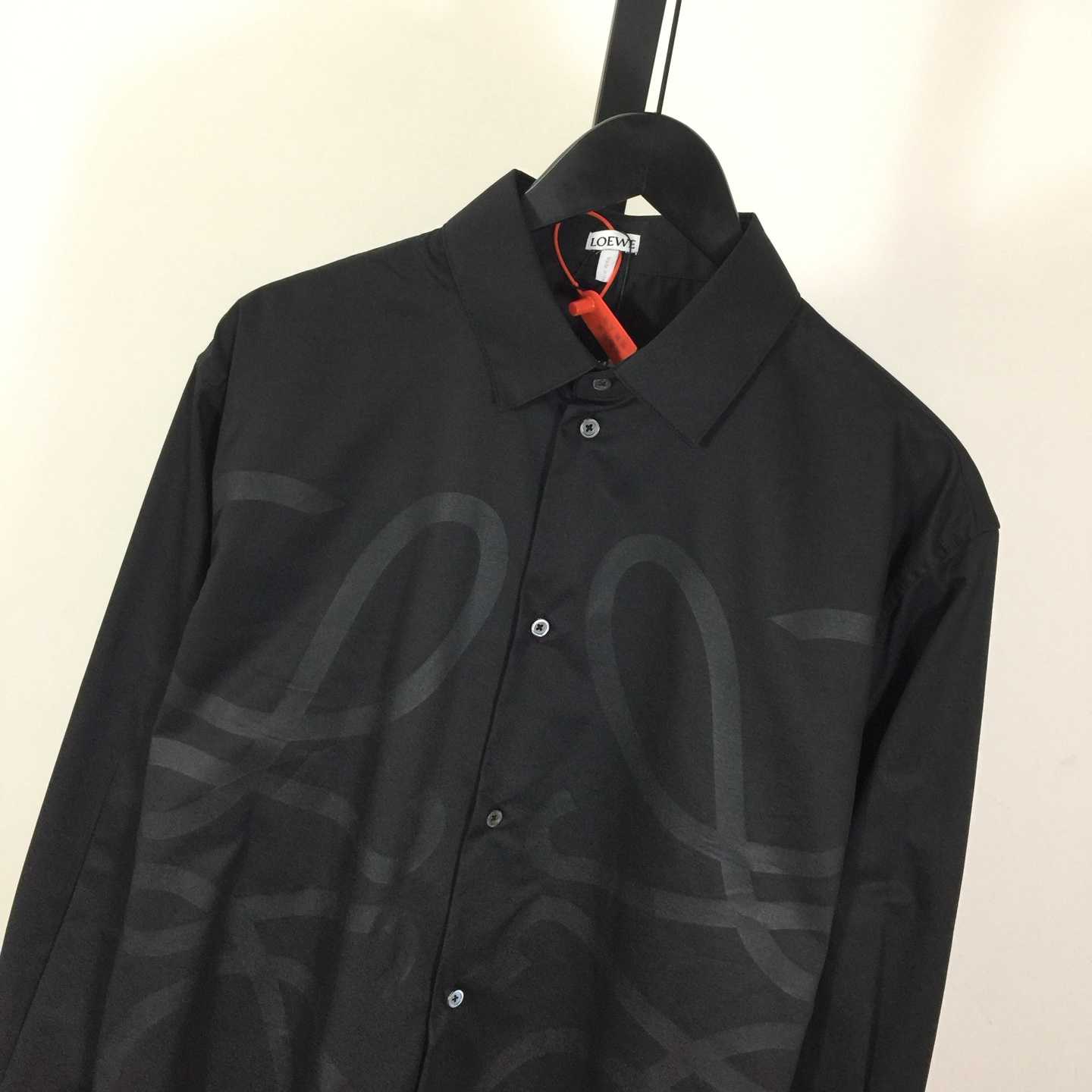 Loewe Embossed Logo Shirt - black - DopestKickz