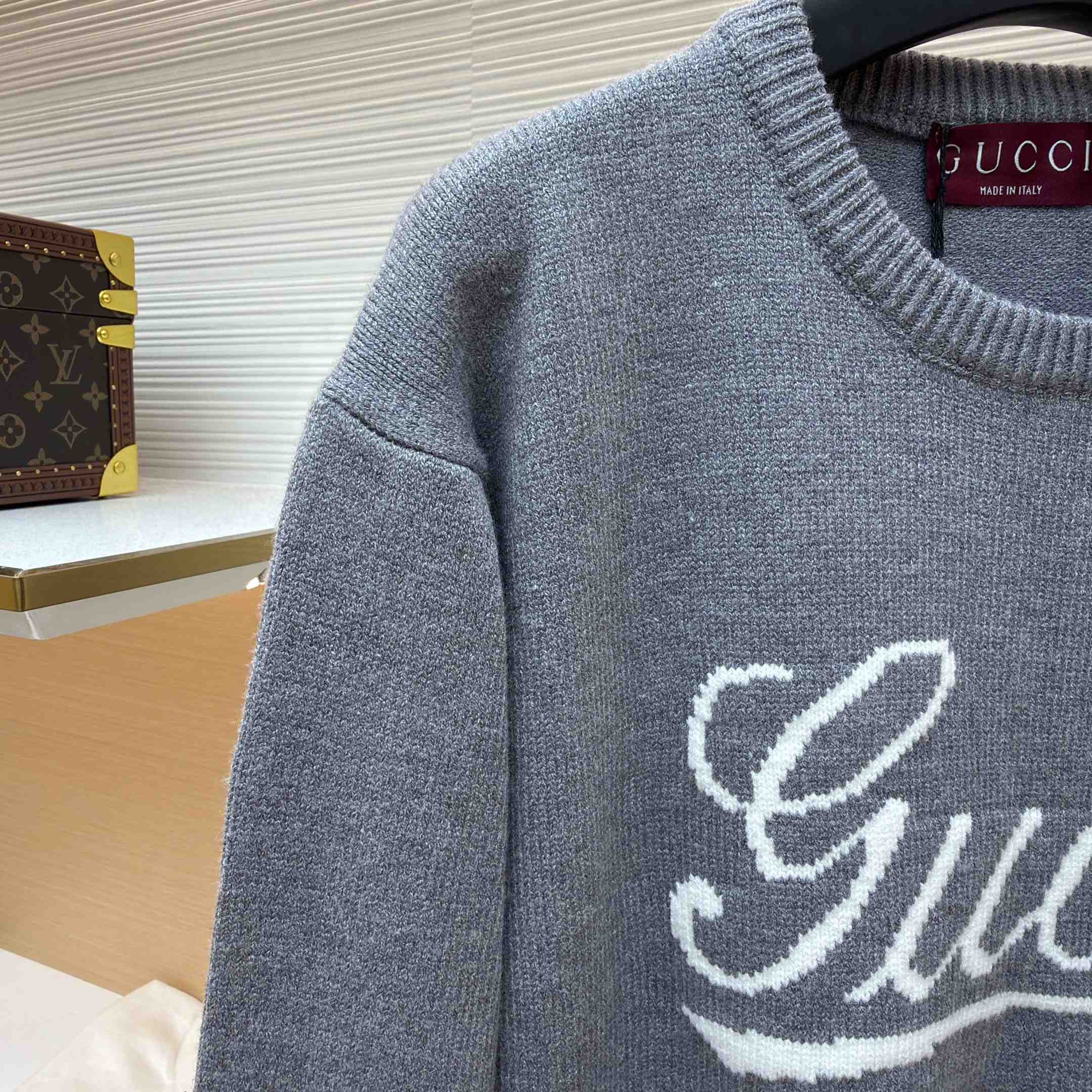 Gucci  Wool Sweater With Intarsia - DopestKickz