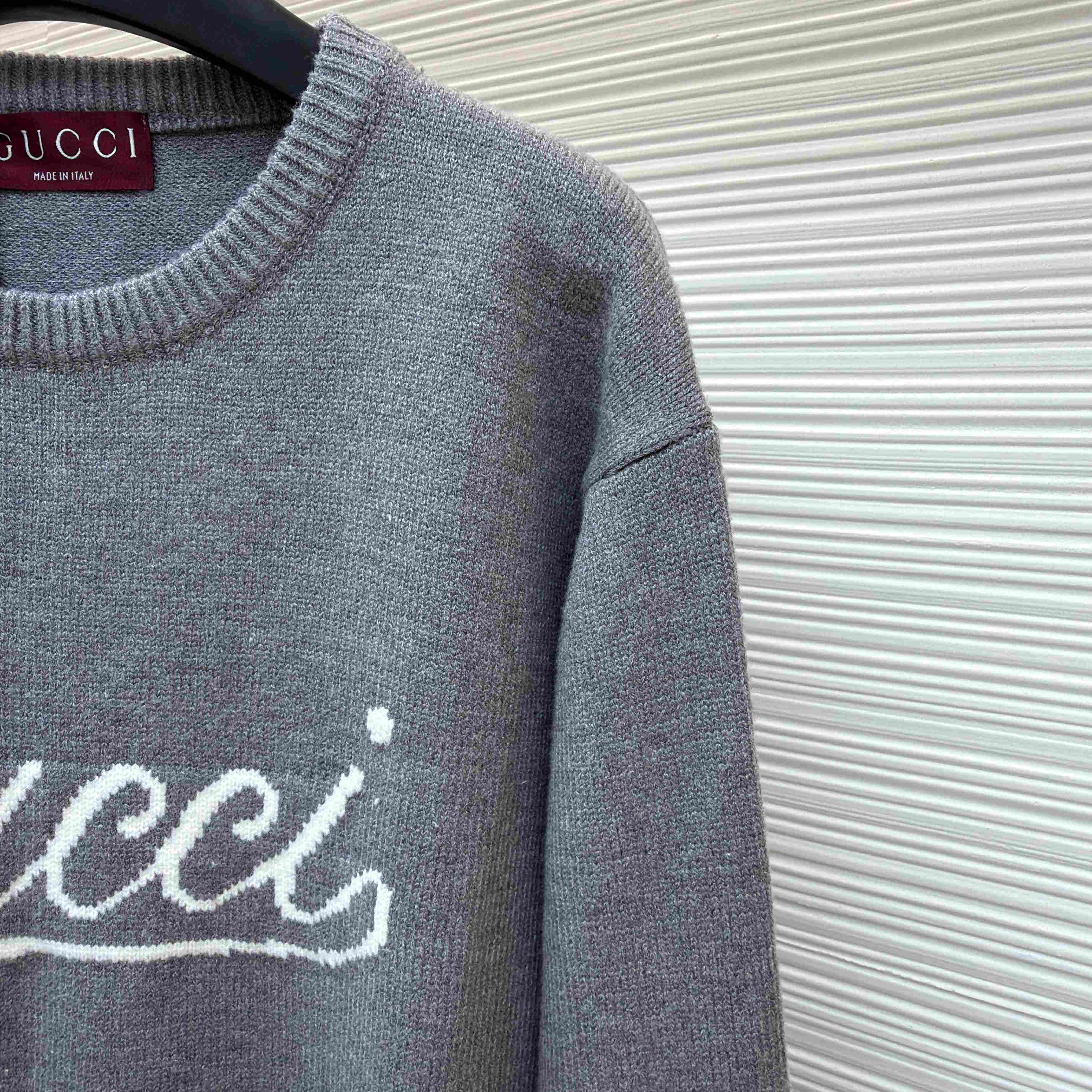 Gucci  Wool Sweater With Intarsia - DopestKickz