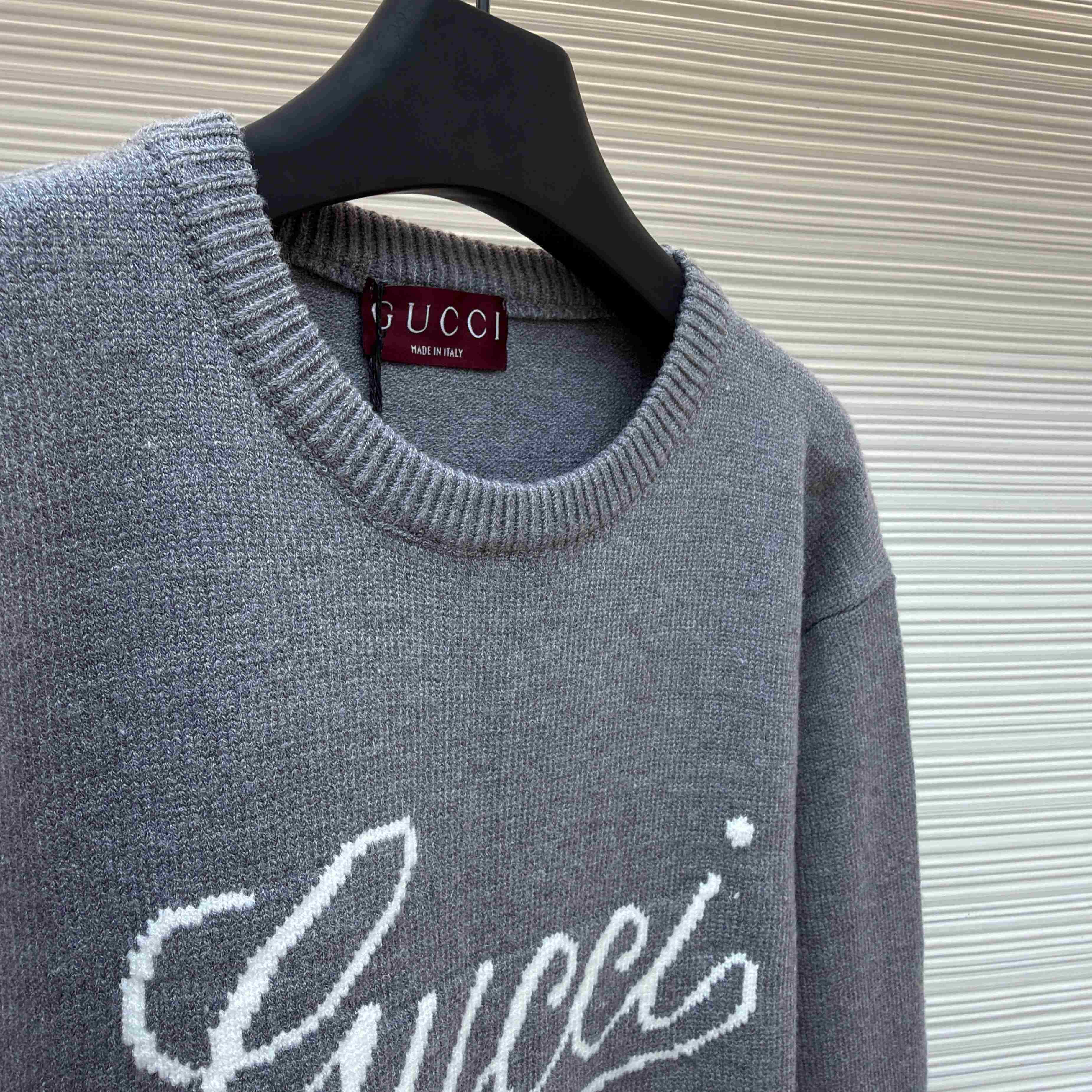Gucci  Wool Sweater With Intarsia - DopestKickz