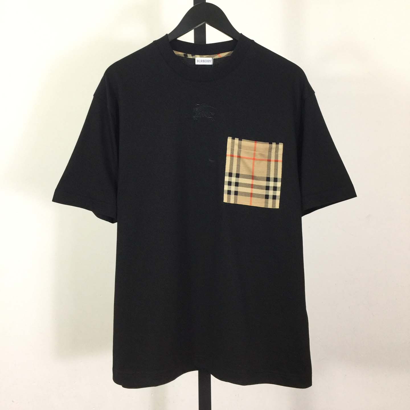 Burberry Check Pocket Cotton T-shirt - DopestKickz