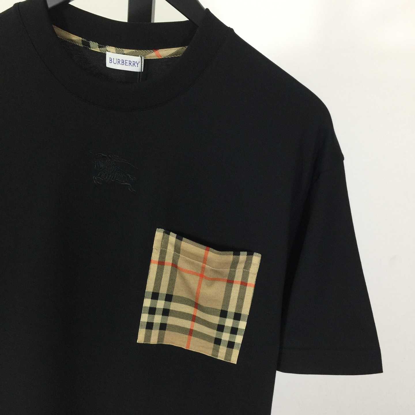 Burberry Check Pocket Cotton T-shirt - DopestKickz