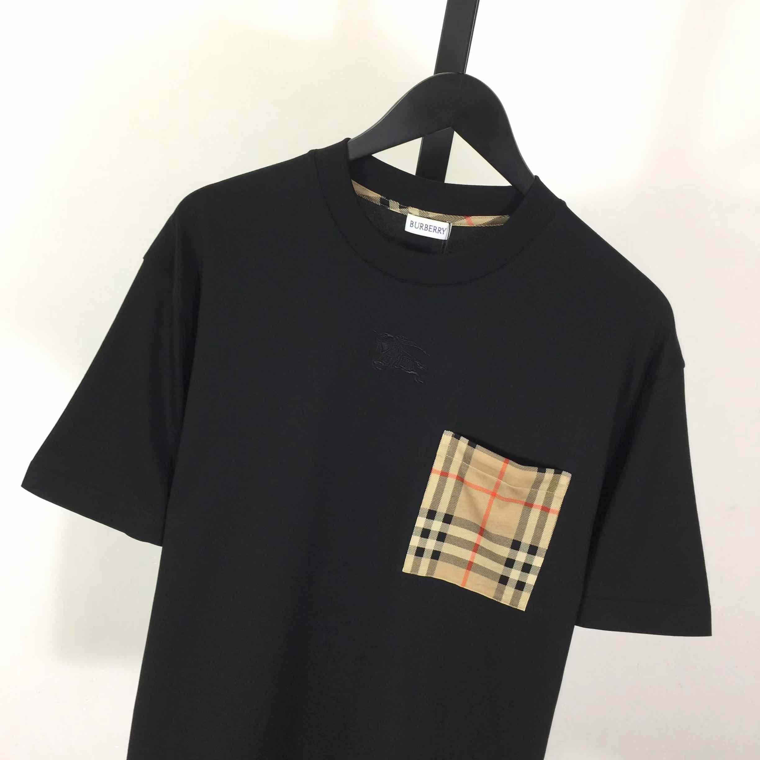 Burberry Check Pocket Cotton T-shirt - DopestKickz