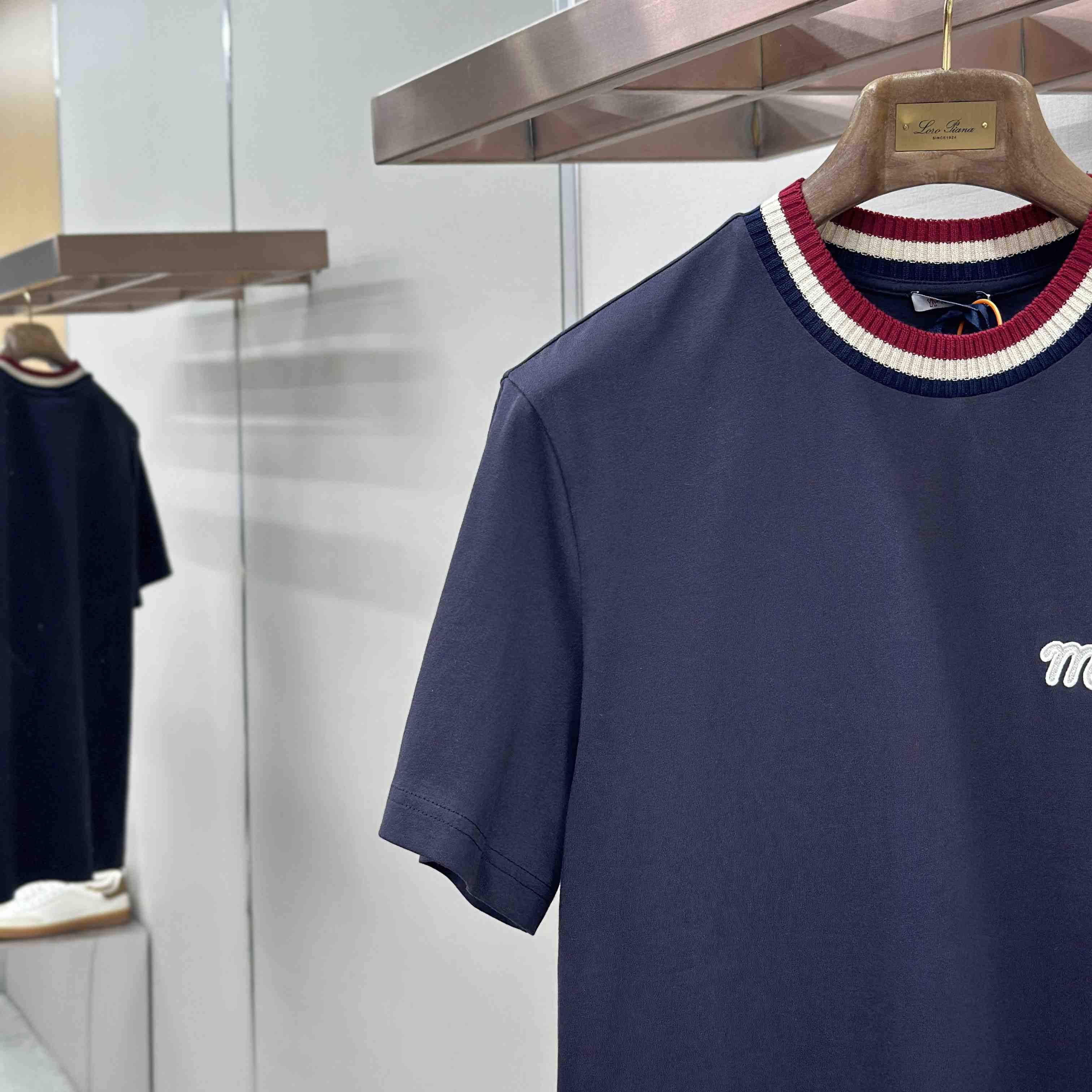 Moncler Embroidered Logo Cotton T-Shirt - DopestKickz