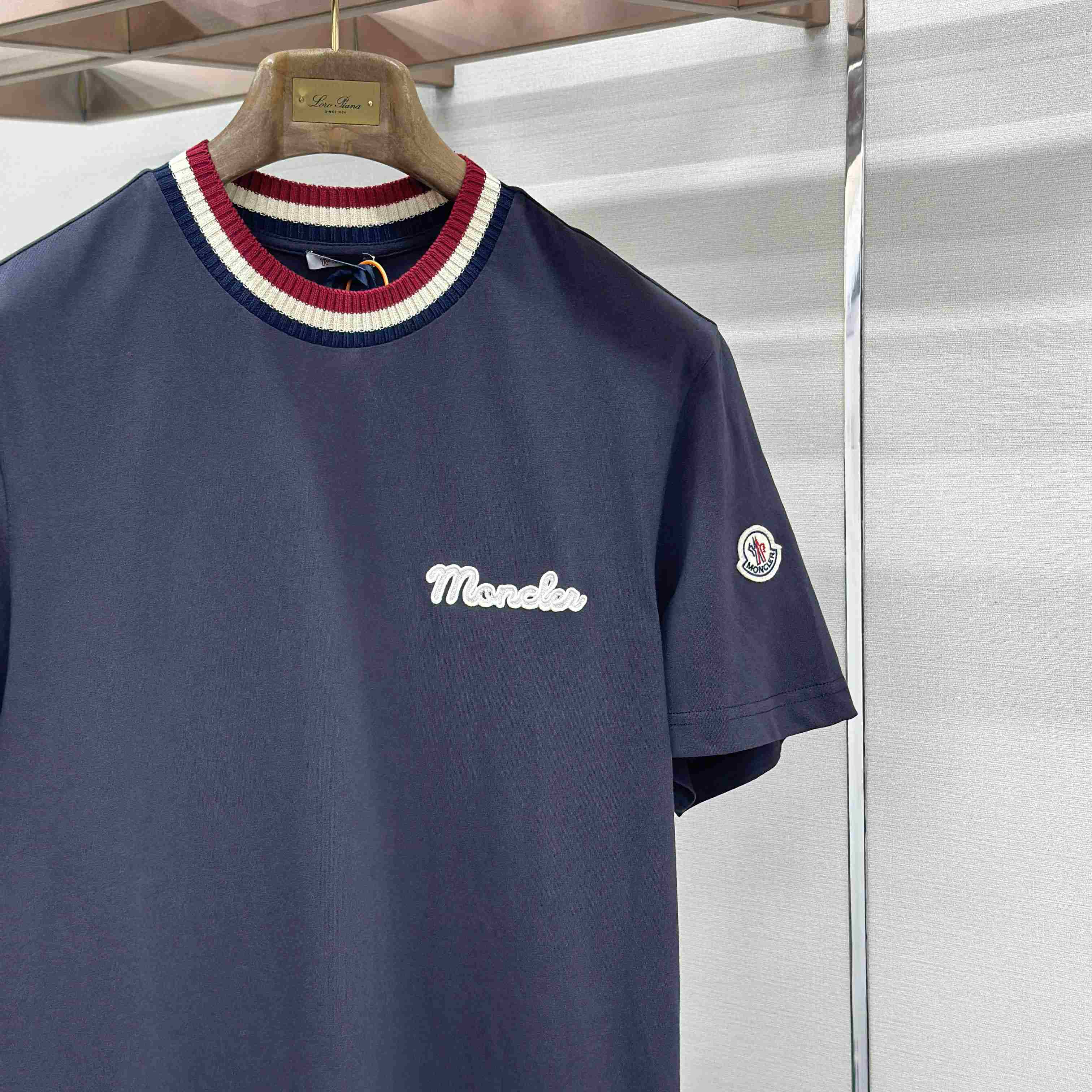 Moncler Embroidered Logo Cotton T-Shirt - DopestKickz