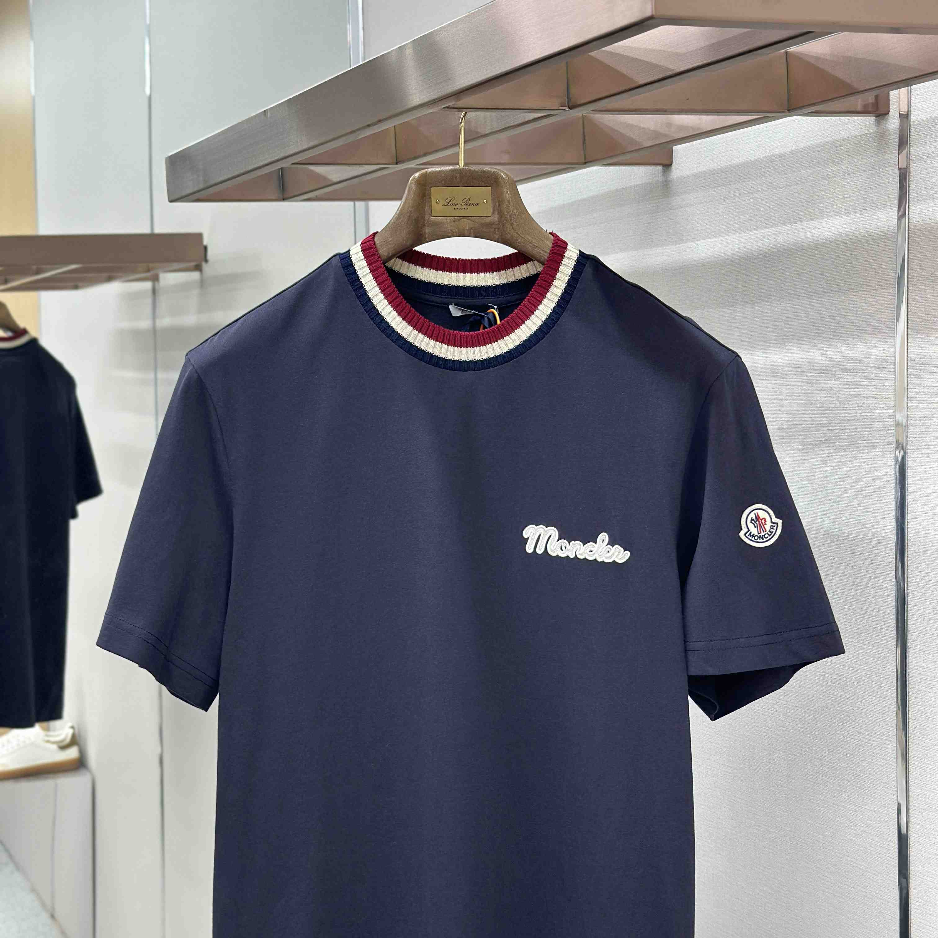 Moncler Embroidered Logo Cotton T-Shirt - DopestKickz