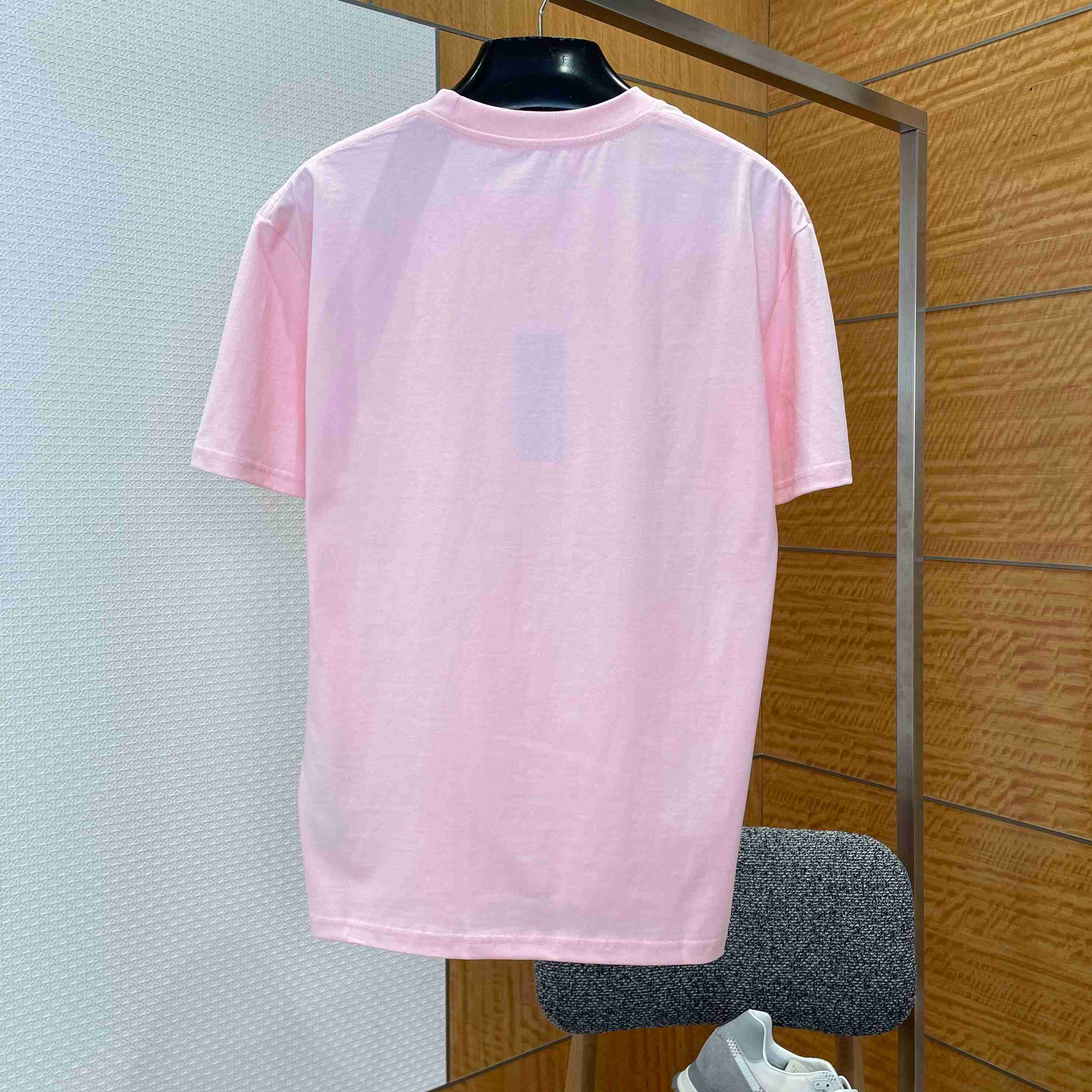 Dior T-Shirt with Dior Embroidery Pink - DopestKickz