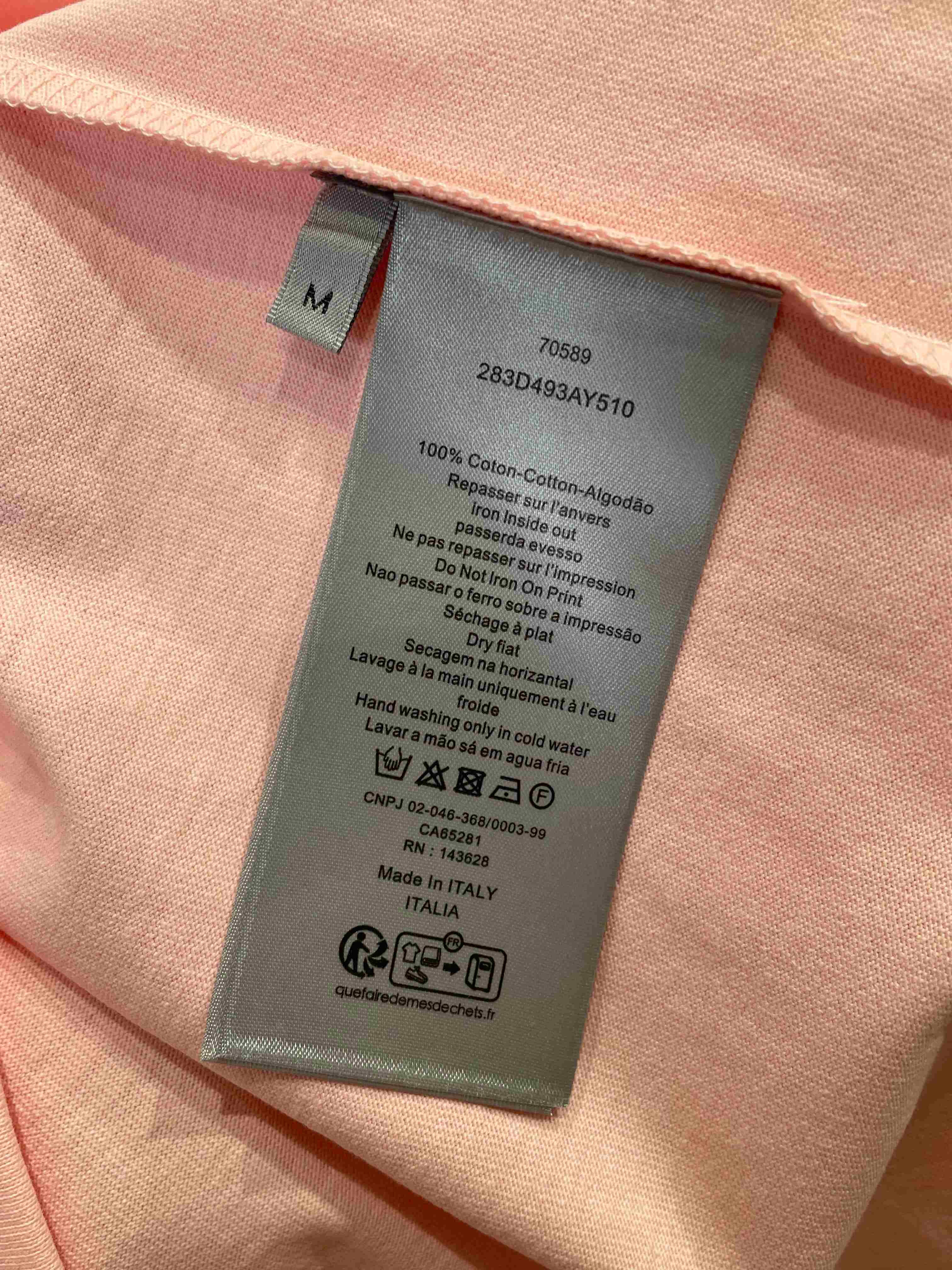 Dior T-Shirt with Dior Embroidery Pink - DopestKickz