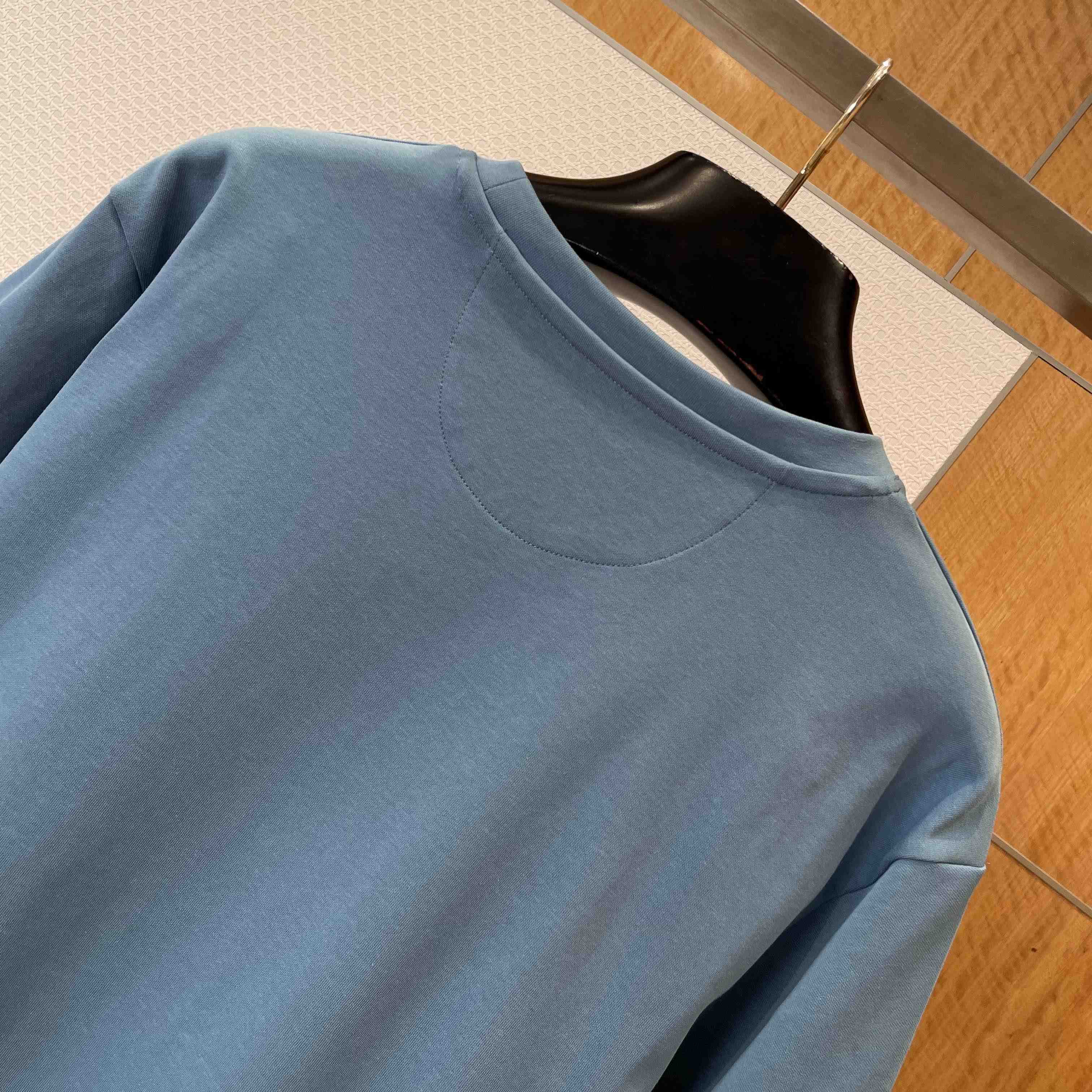Fendi Light Blue Cotton T-shirt - DopestKickz
