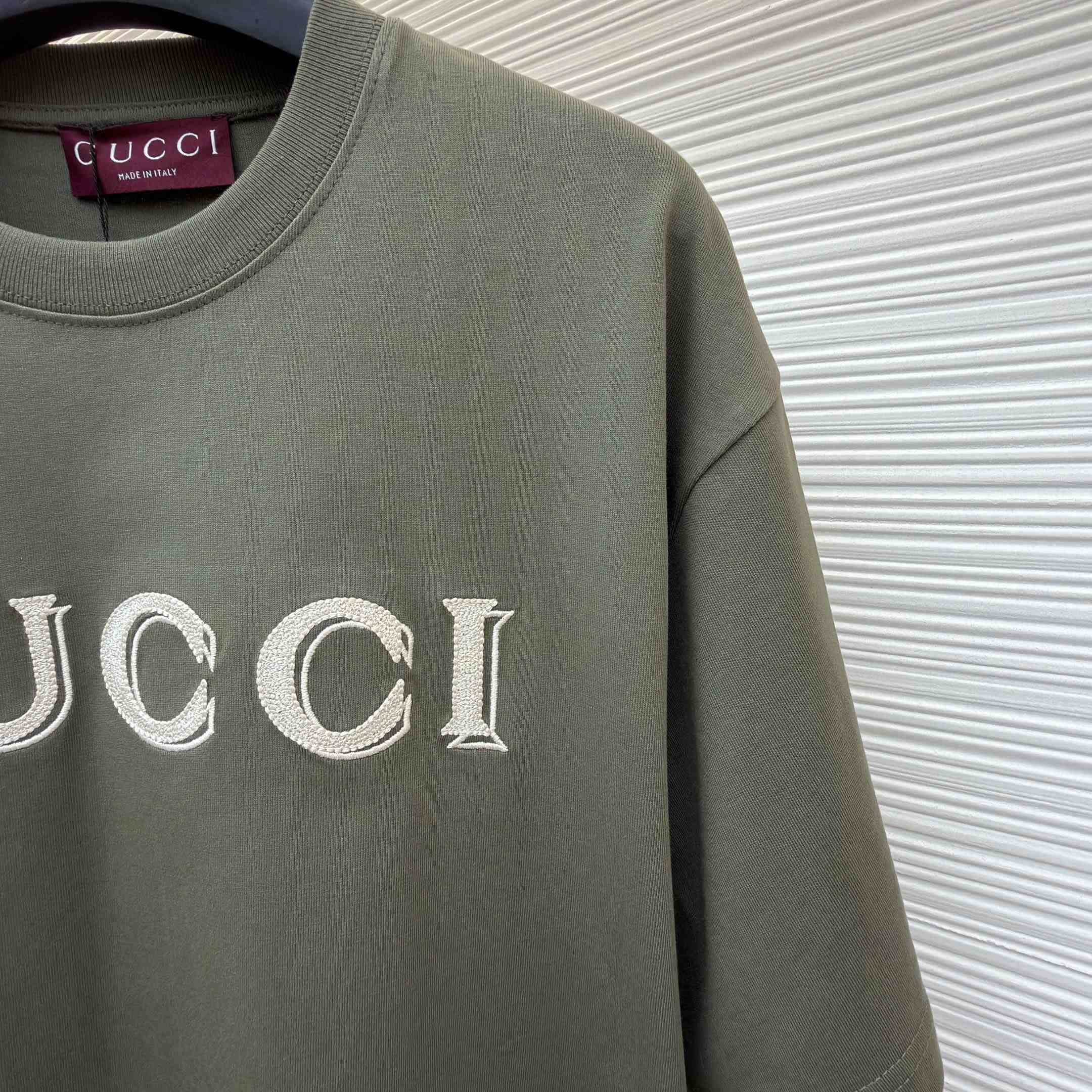Gucci CottonJersey T-shirt With Embroidery - DopestKickz