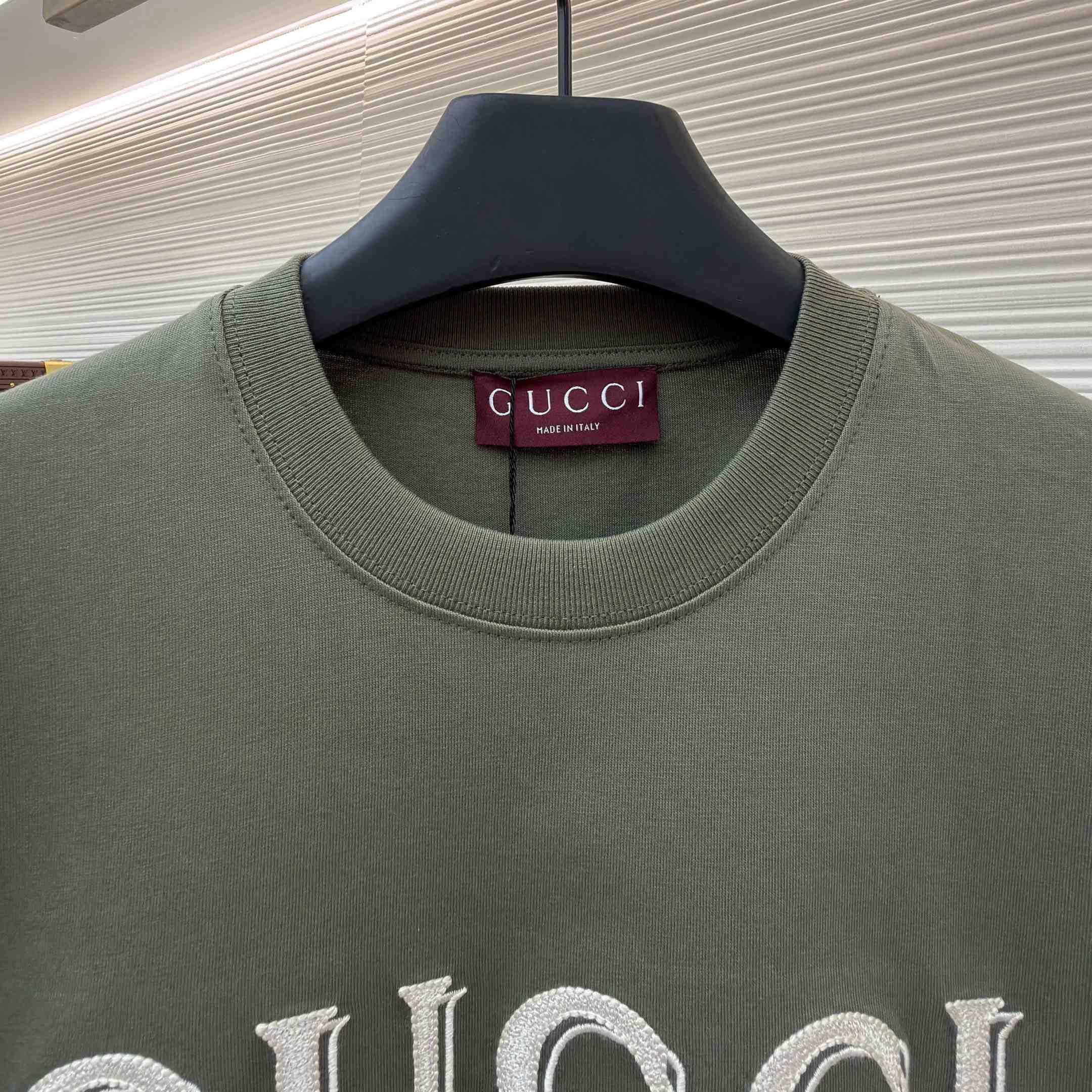 Gucci CottonJersey T-shirt With Embroidery - DopestKickz