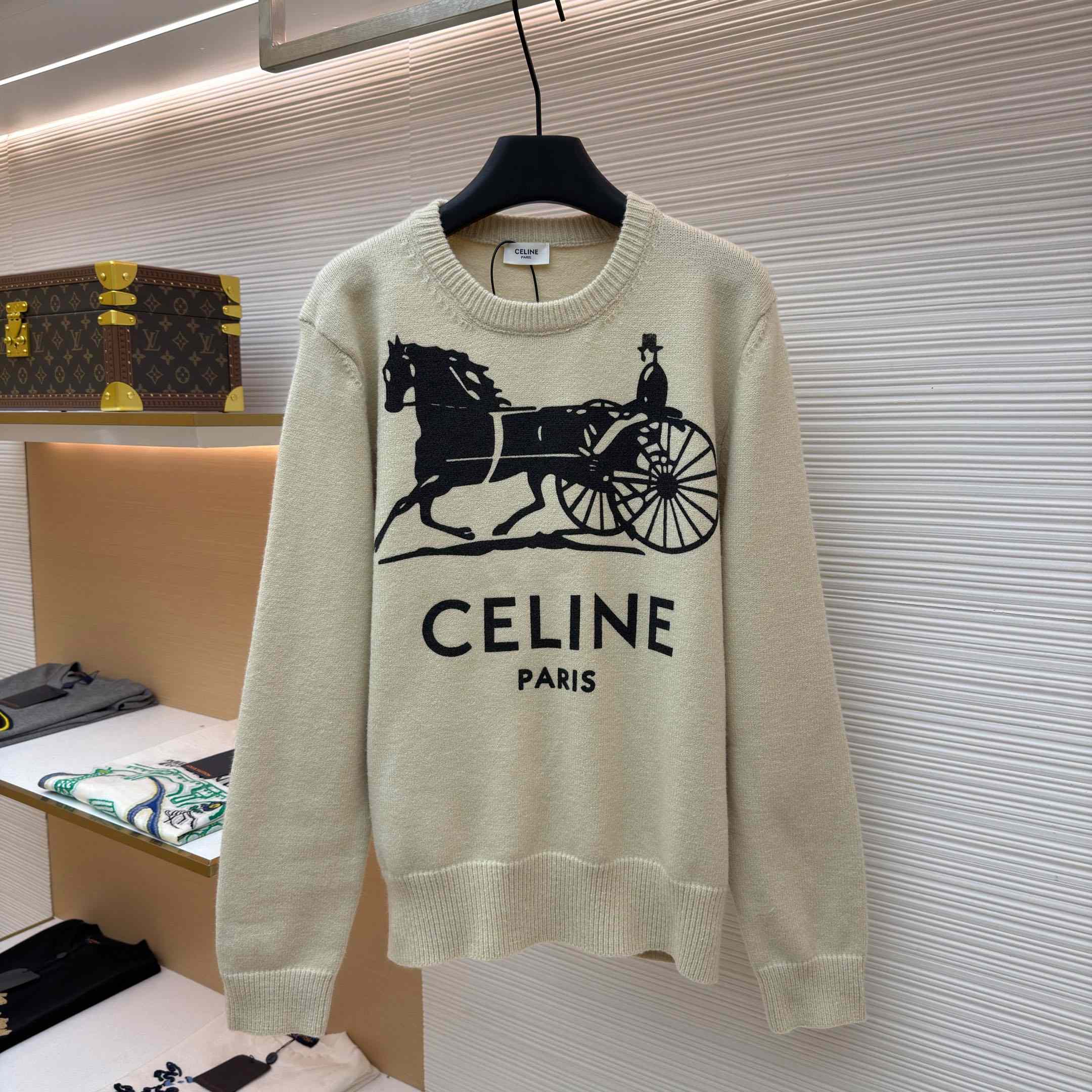 Celine Crewneck Sweater IN Cashmere - DopestKickz